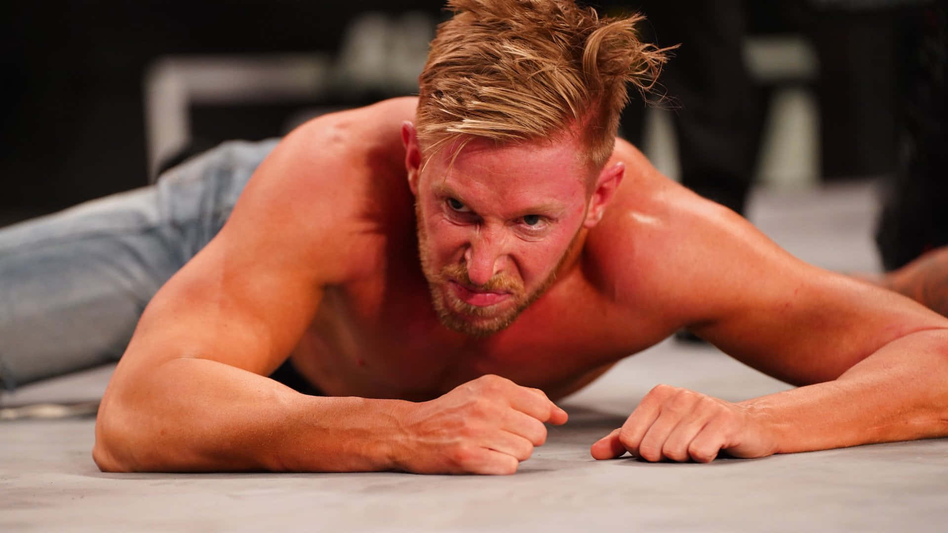Orange Cassidy- Aew Dynamite Wrestler In Action Background