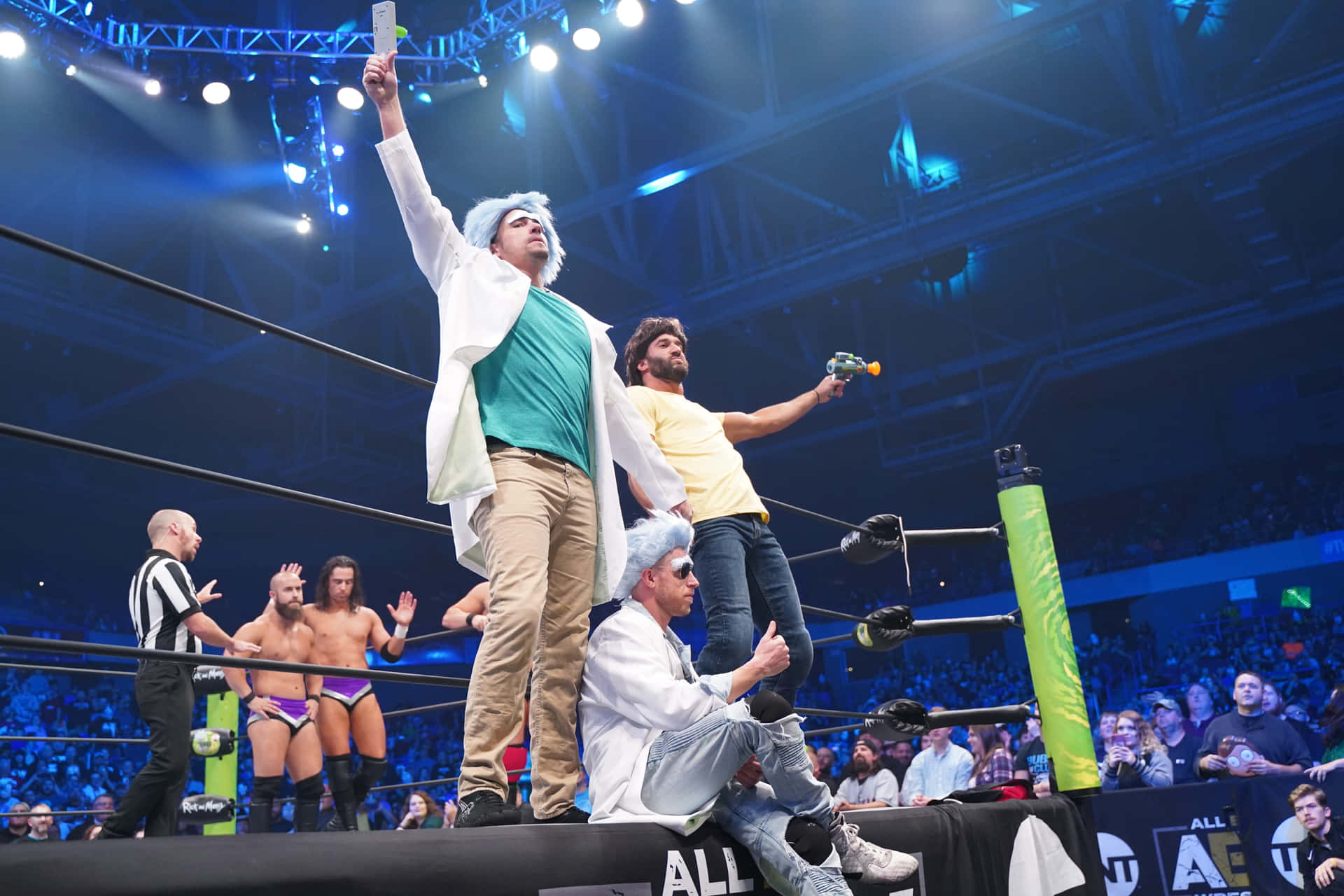 Orange Cassidy Rick And Morty Background