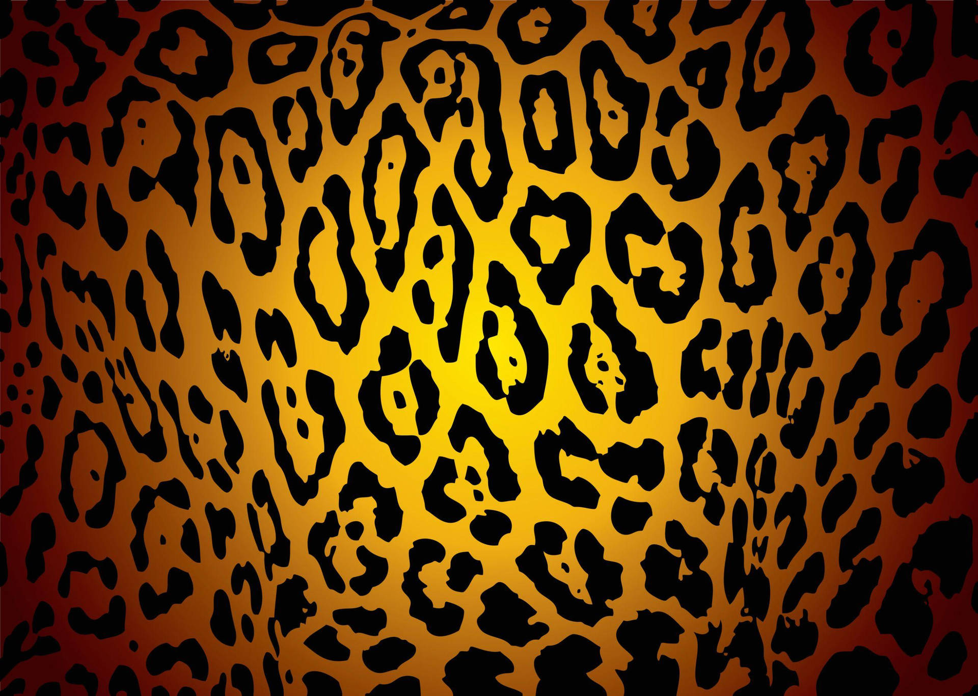 Orange Cheetah Print Background