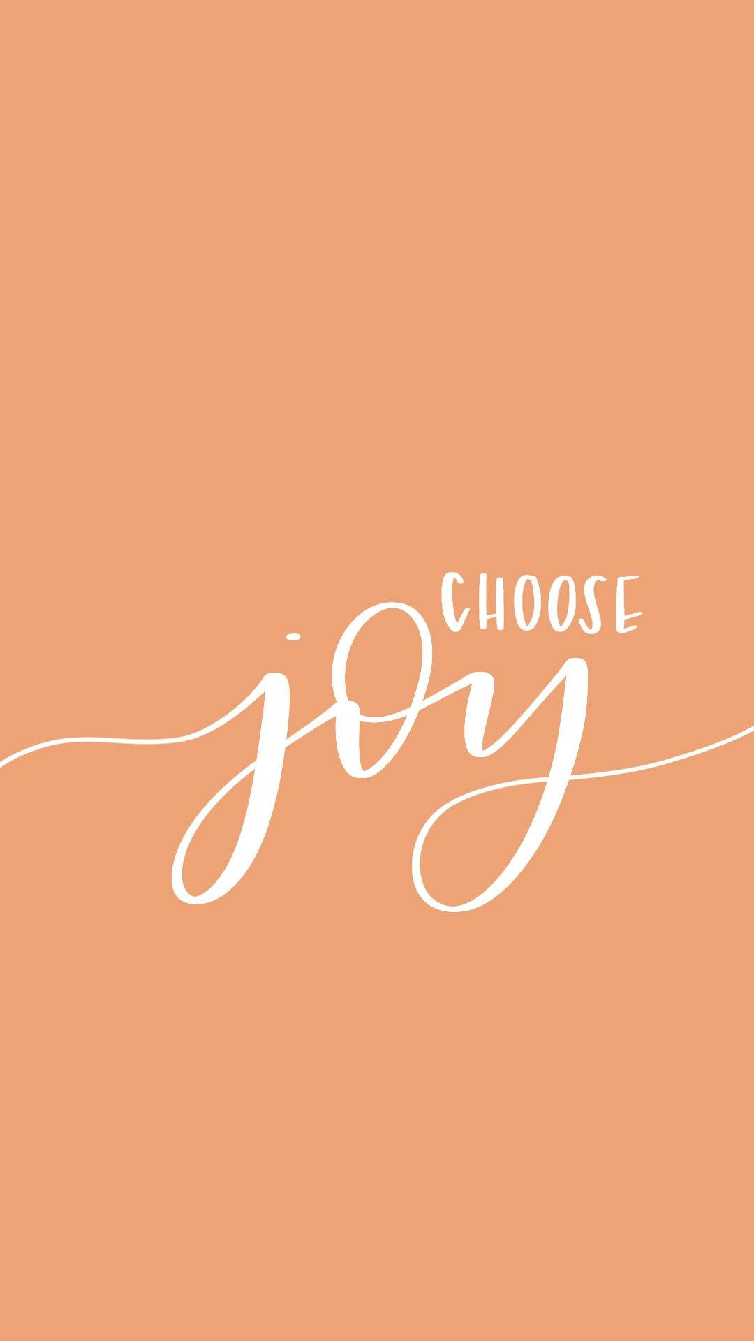 Orange Choose Joy Background