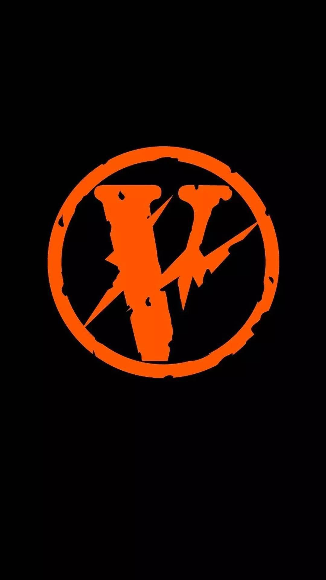 Orange Circle Logo Vlone Pfp Background