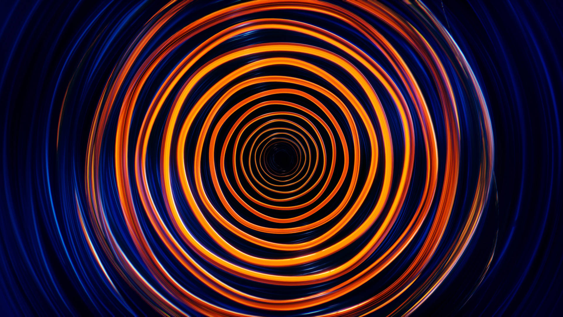 Orange Circle Wave Pattern Background