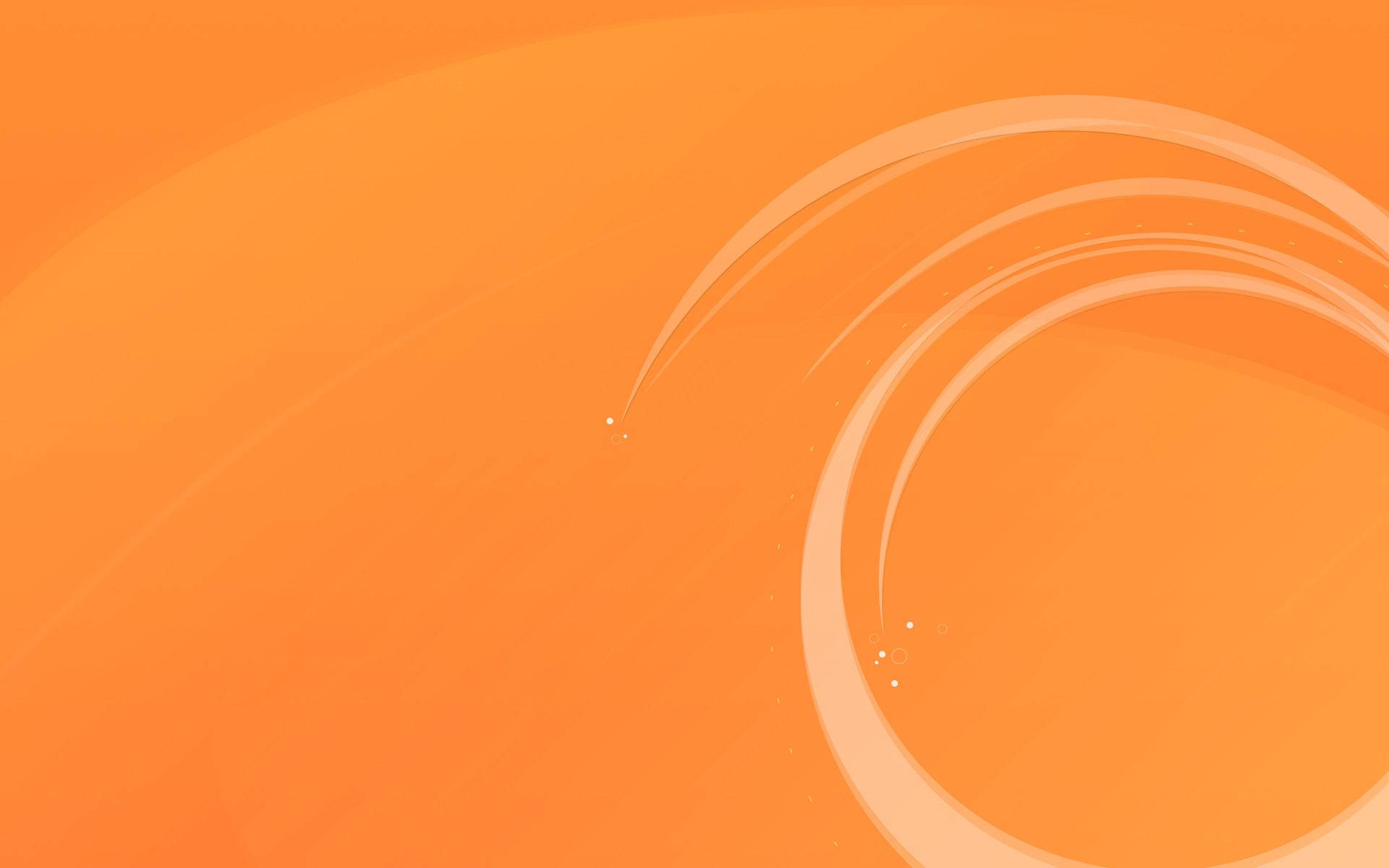 Orange Circle With Dots Background