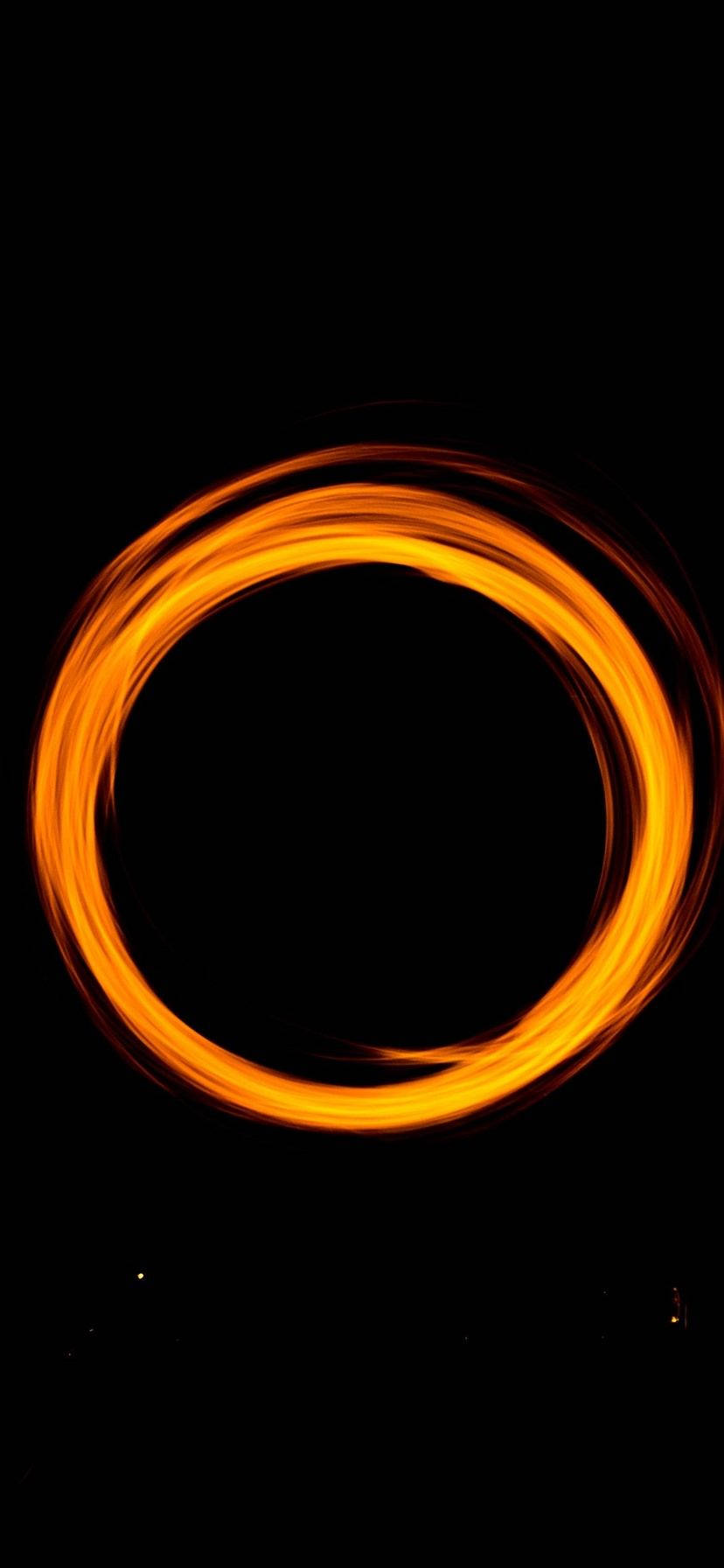 Orange Circle With Flare