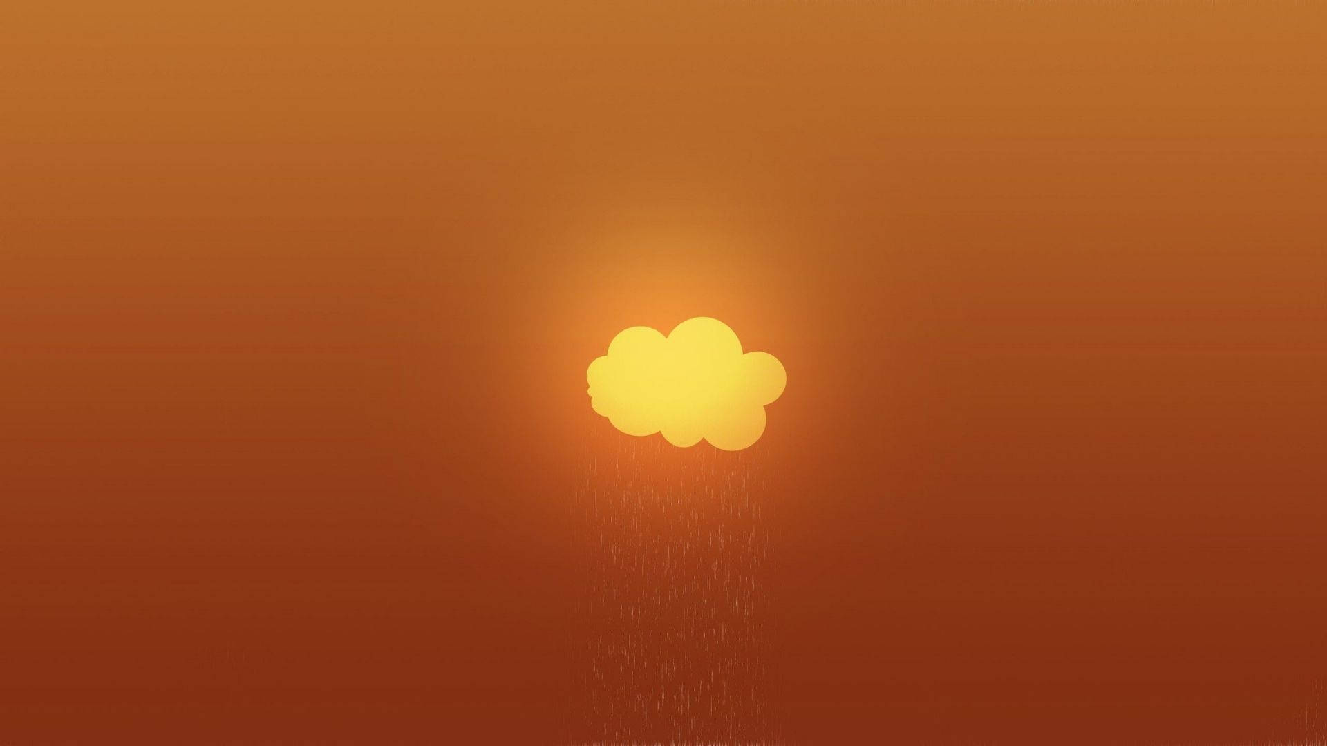 Orange Cloud Background Background