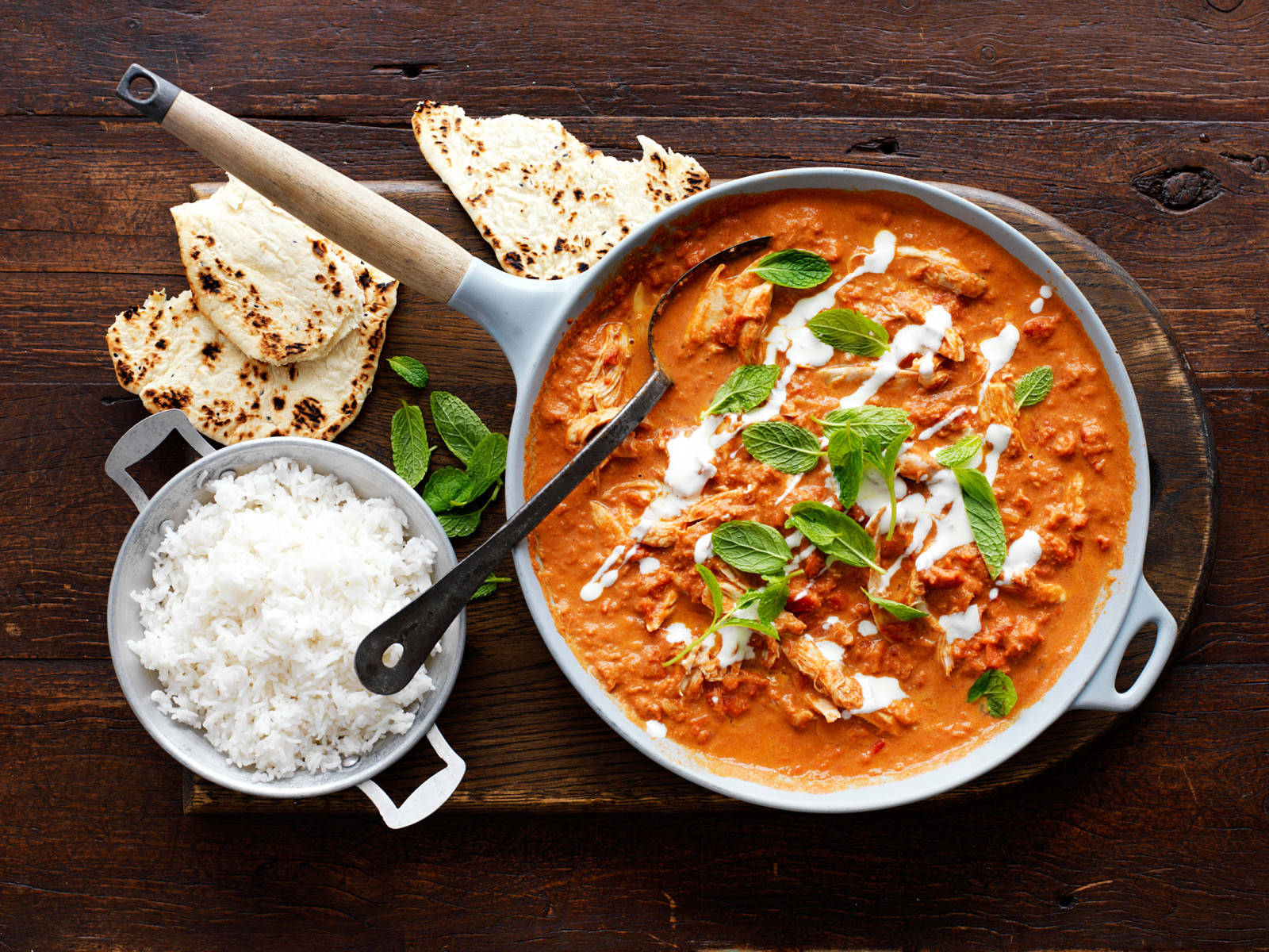 Orange Colored Butter Chicken Dish