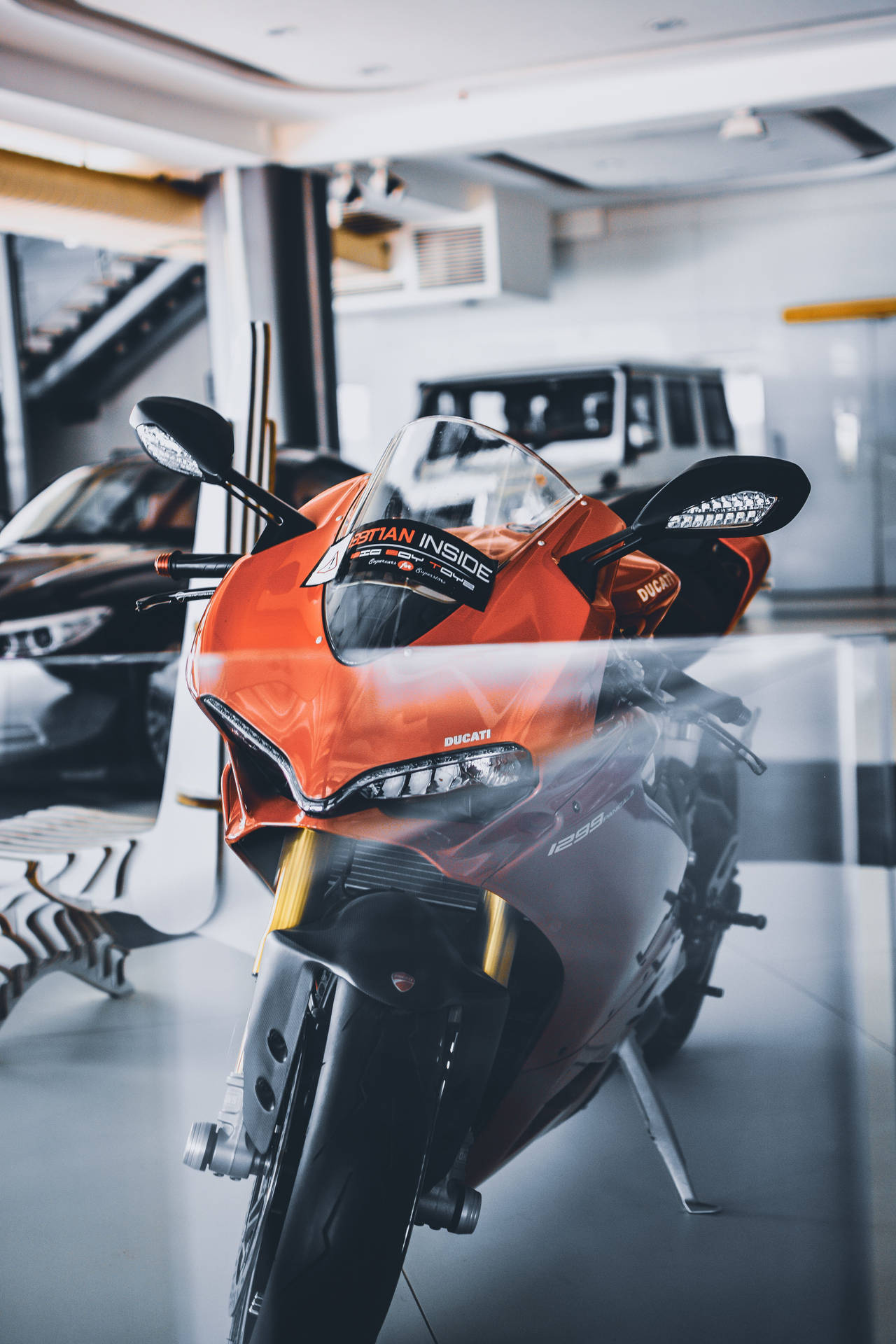 Orange Ducati Bikes Iphone Background
