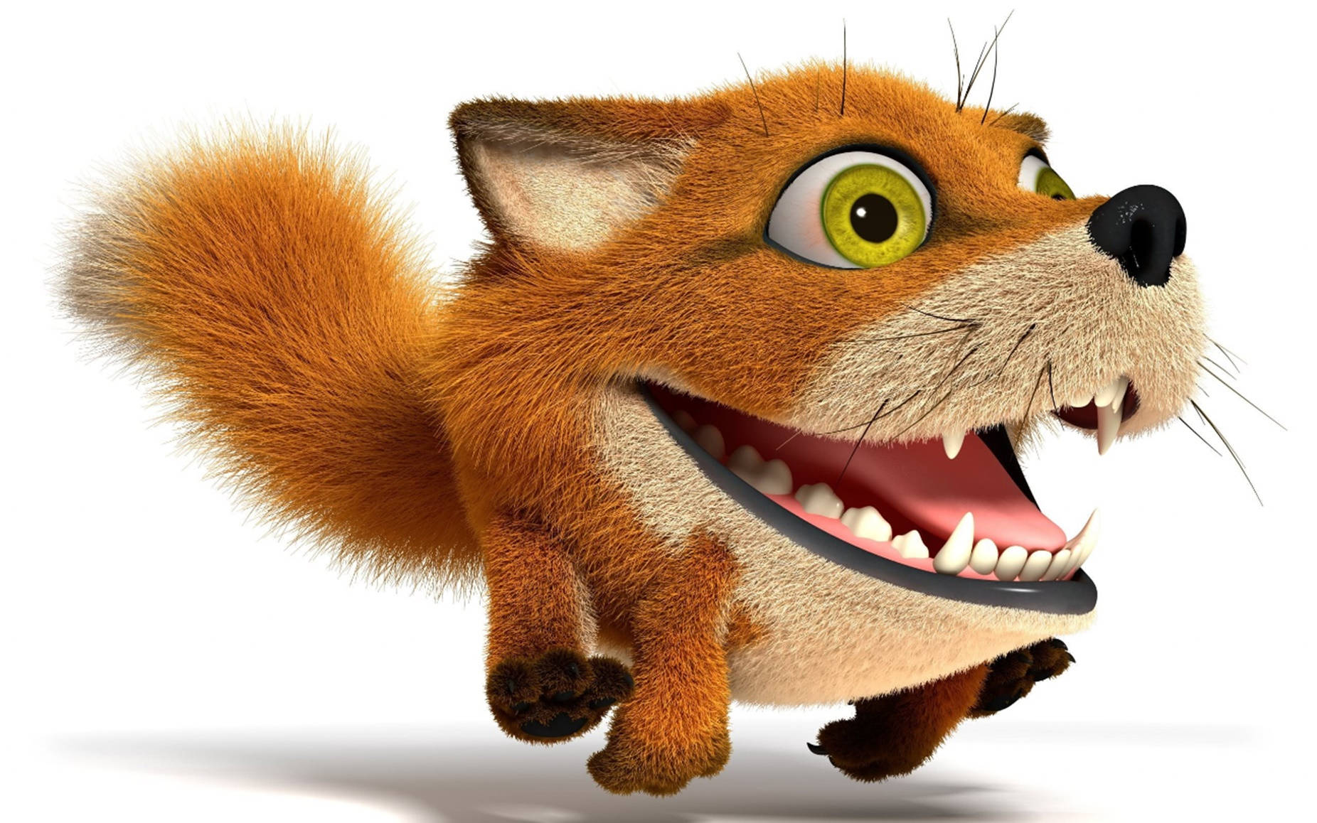 Orange Fox 3d Animation Background