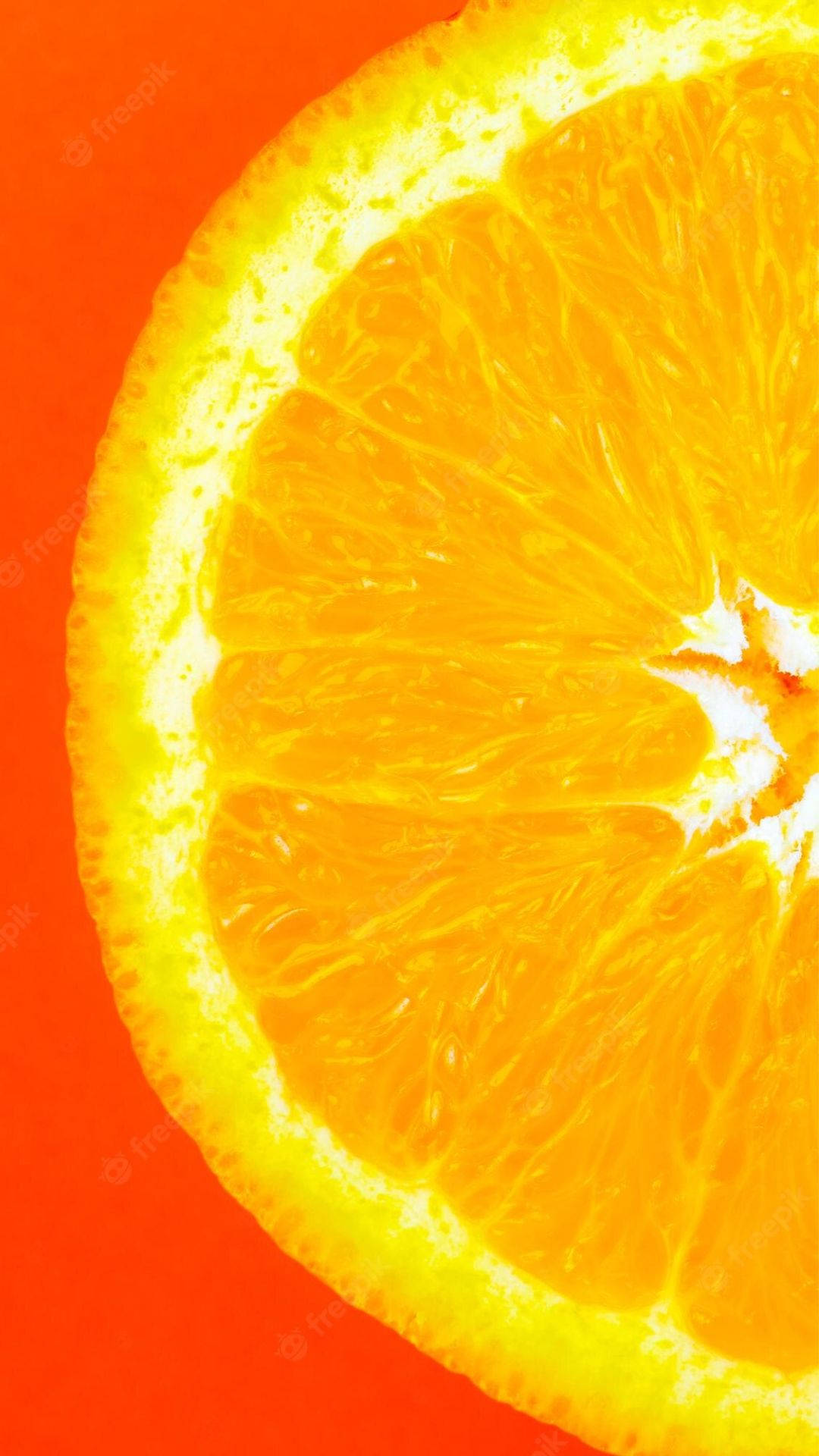 Orange Fruit Cut Half Background
