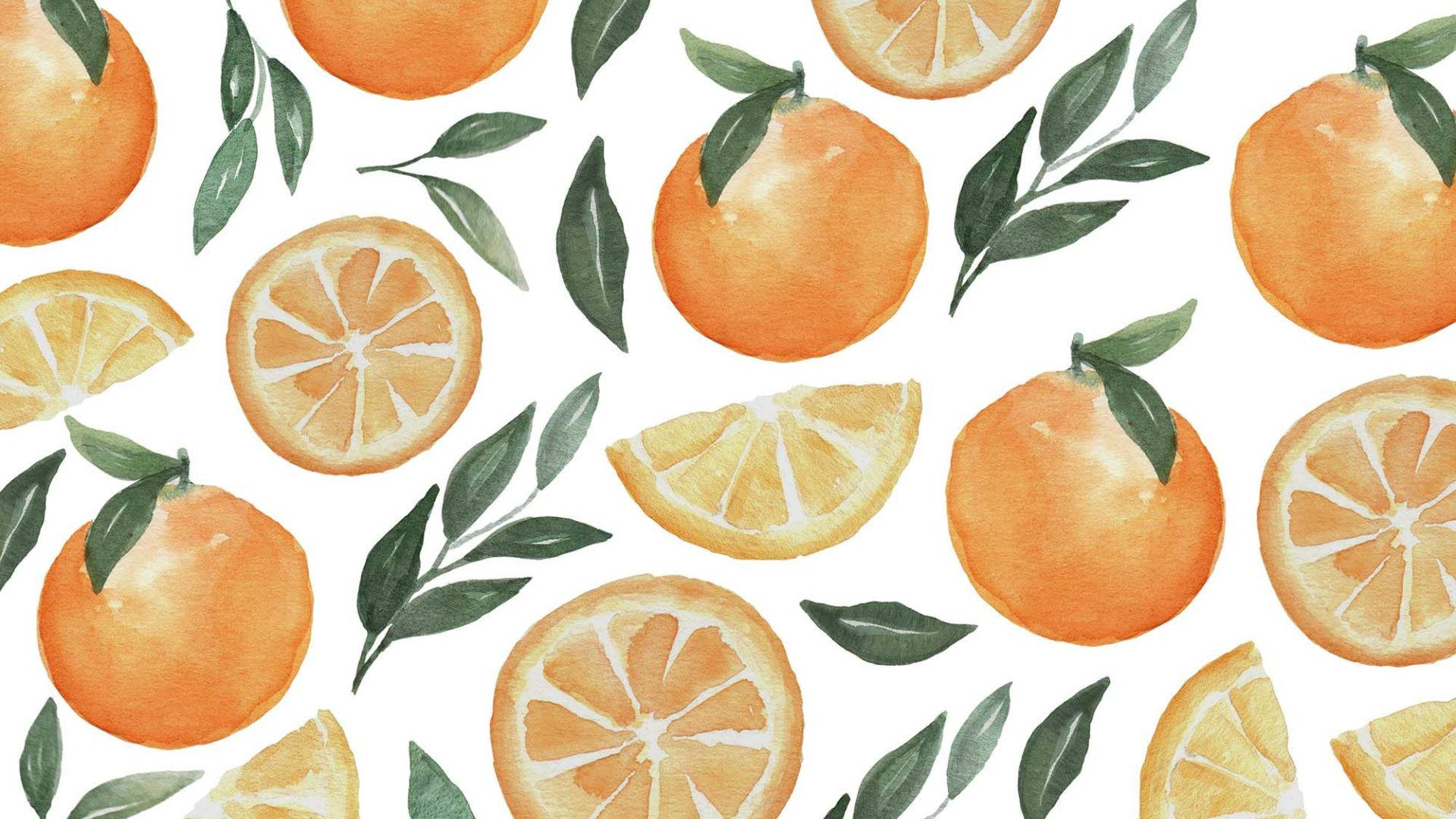 Orange Fruit Painting Background