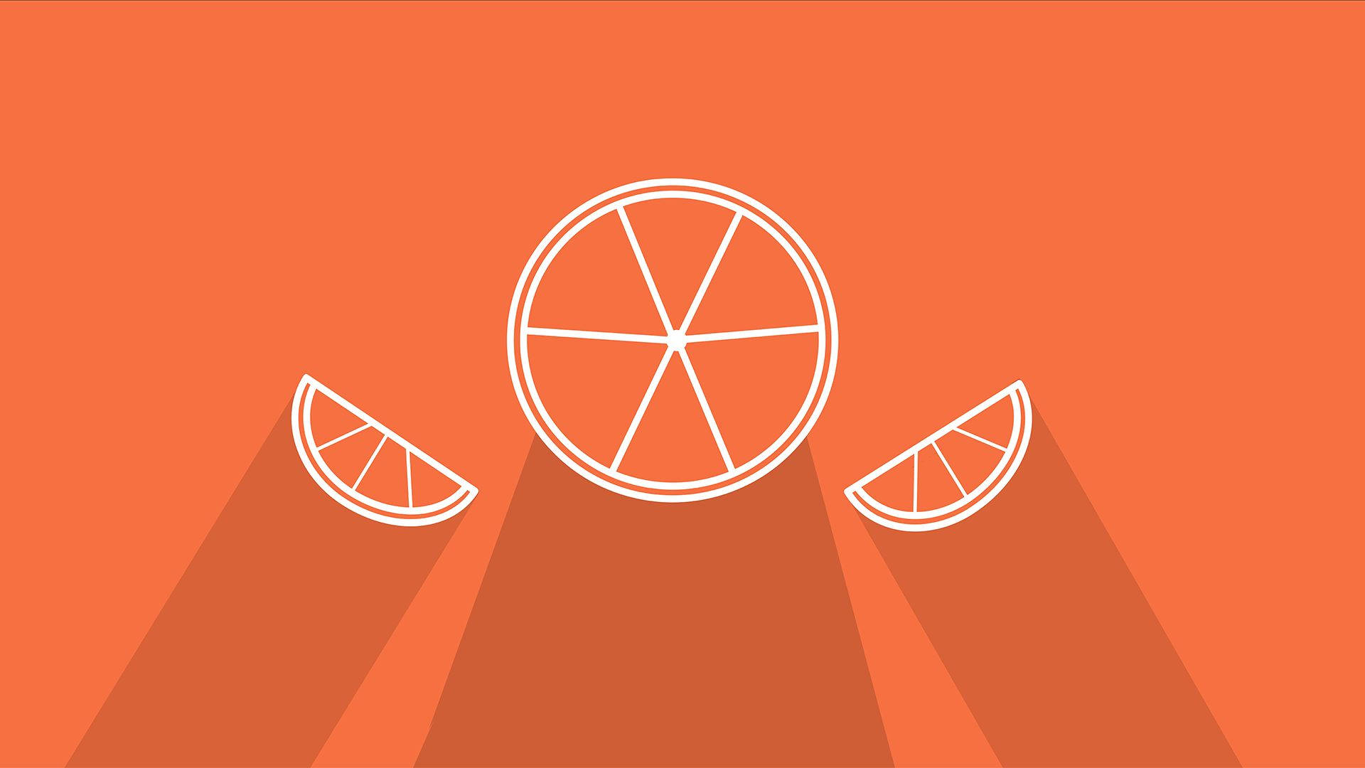 Orange Fruit Vector Art Background