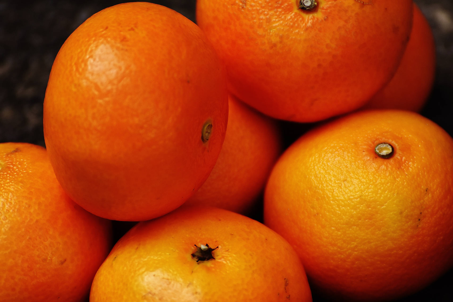 Orange Fruit With Fine Texture Background
