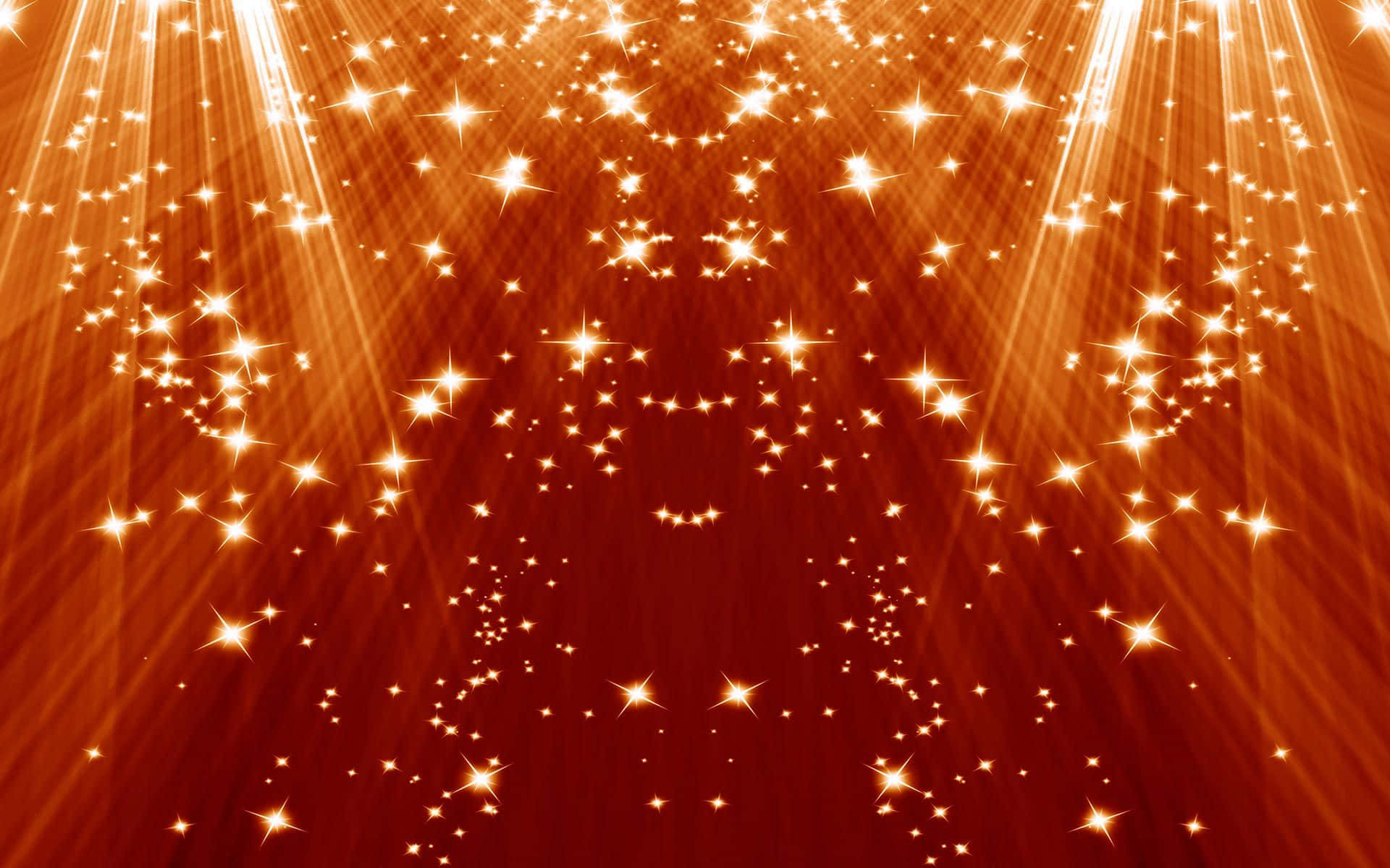 Orange Glitter Dark Red Background