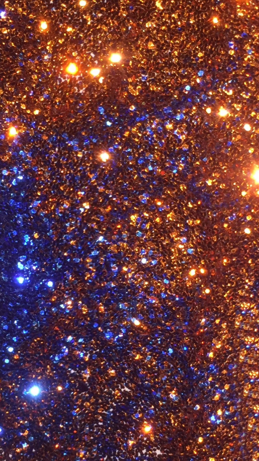 Orange Glitter Shimmering Gold Background