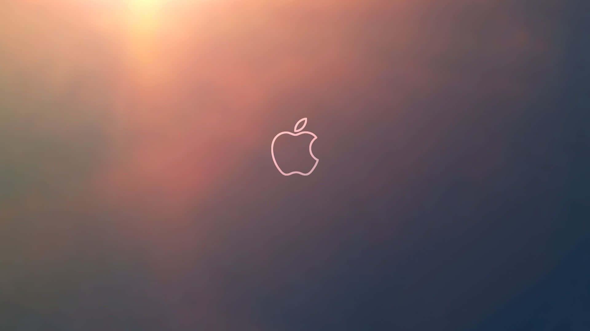 Orange Glow During Sunset Cool Mac Logo