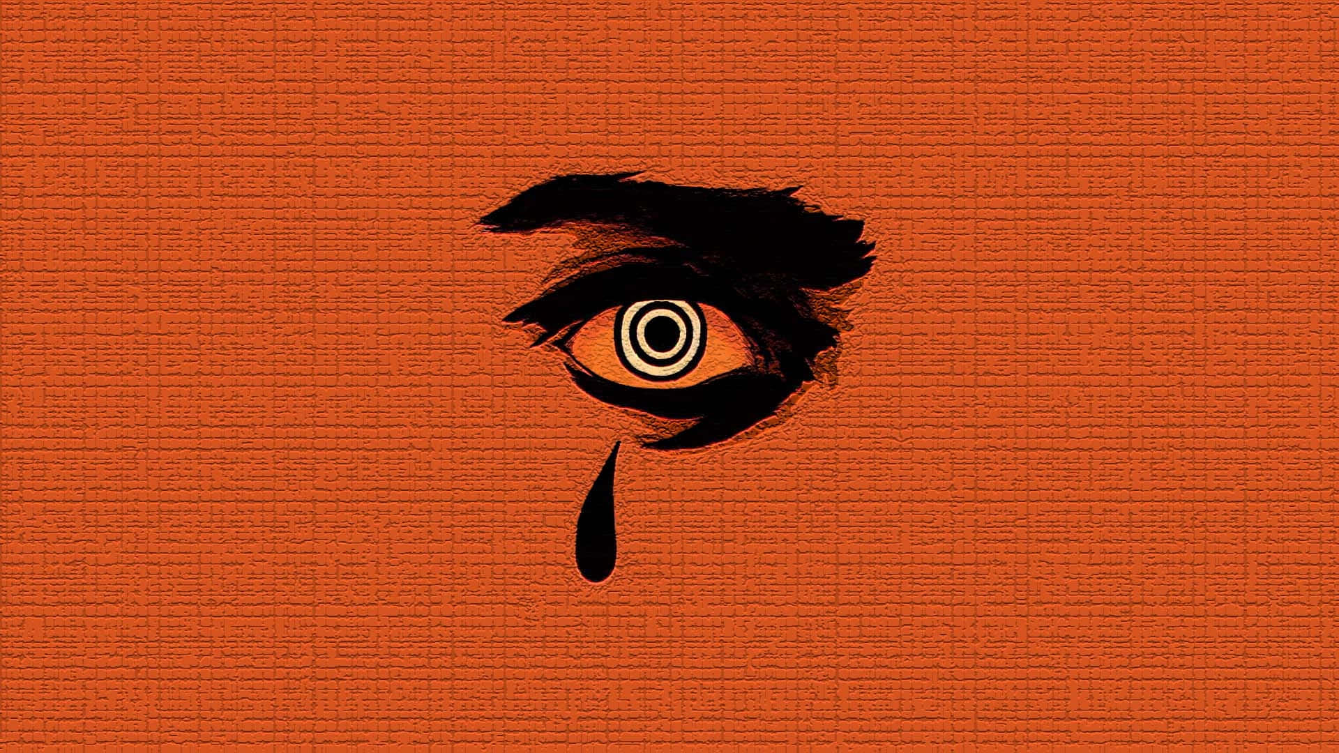 Orange Grunge Eye Artwork Background