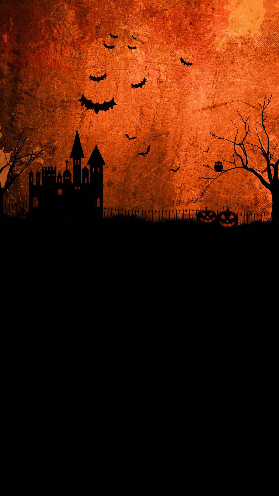 Orange Halloween Grunge Backdrop Background