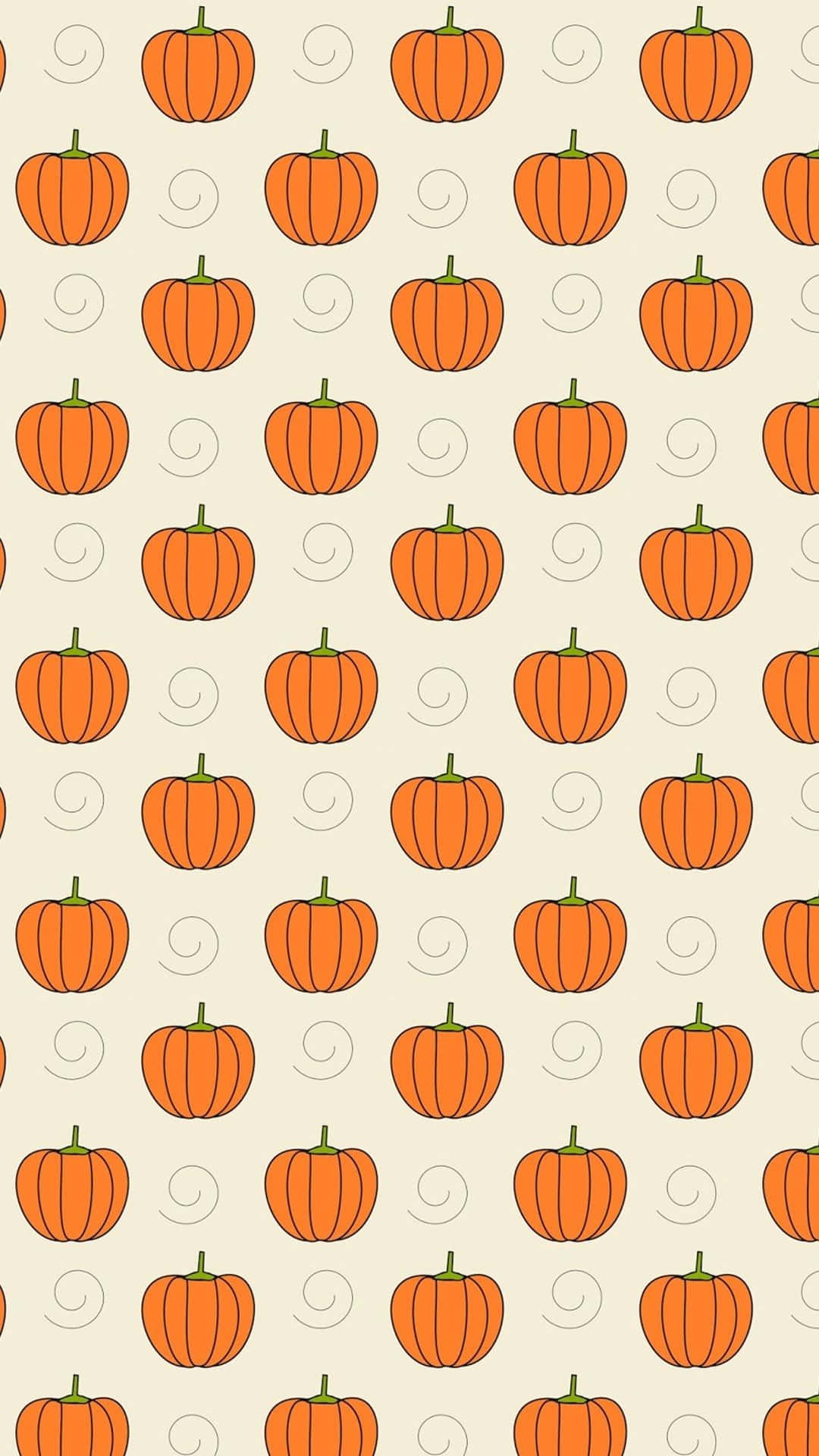 Orange Halloween Pumpkins Art Background