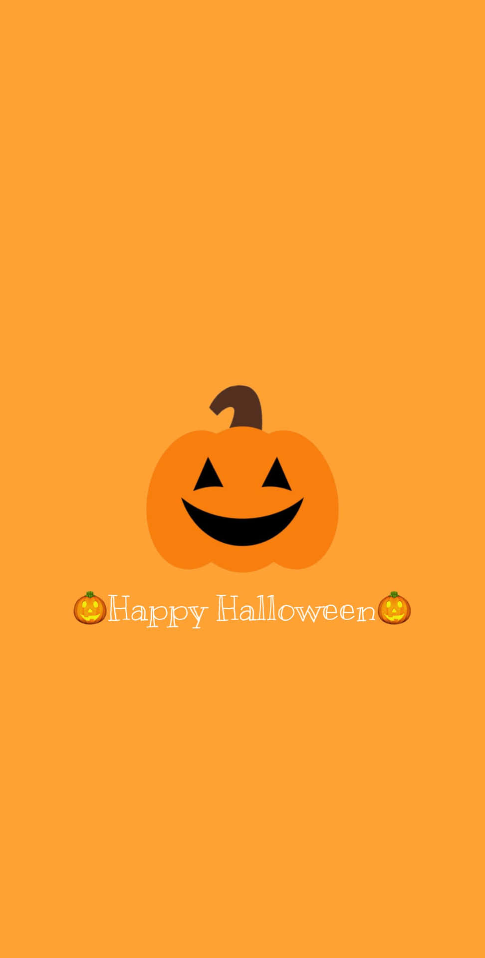 Orange Halloween Smiling Jack-o'-lantern Background