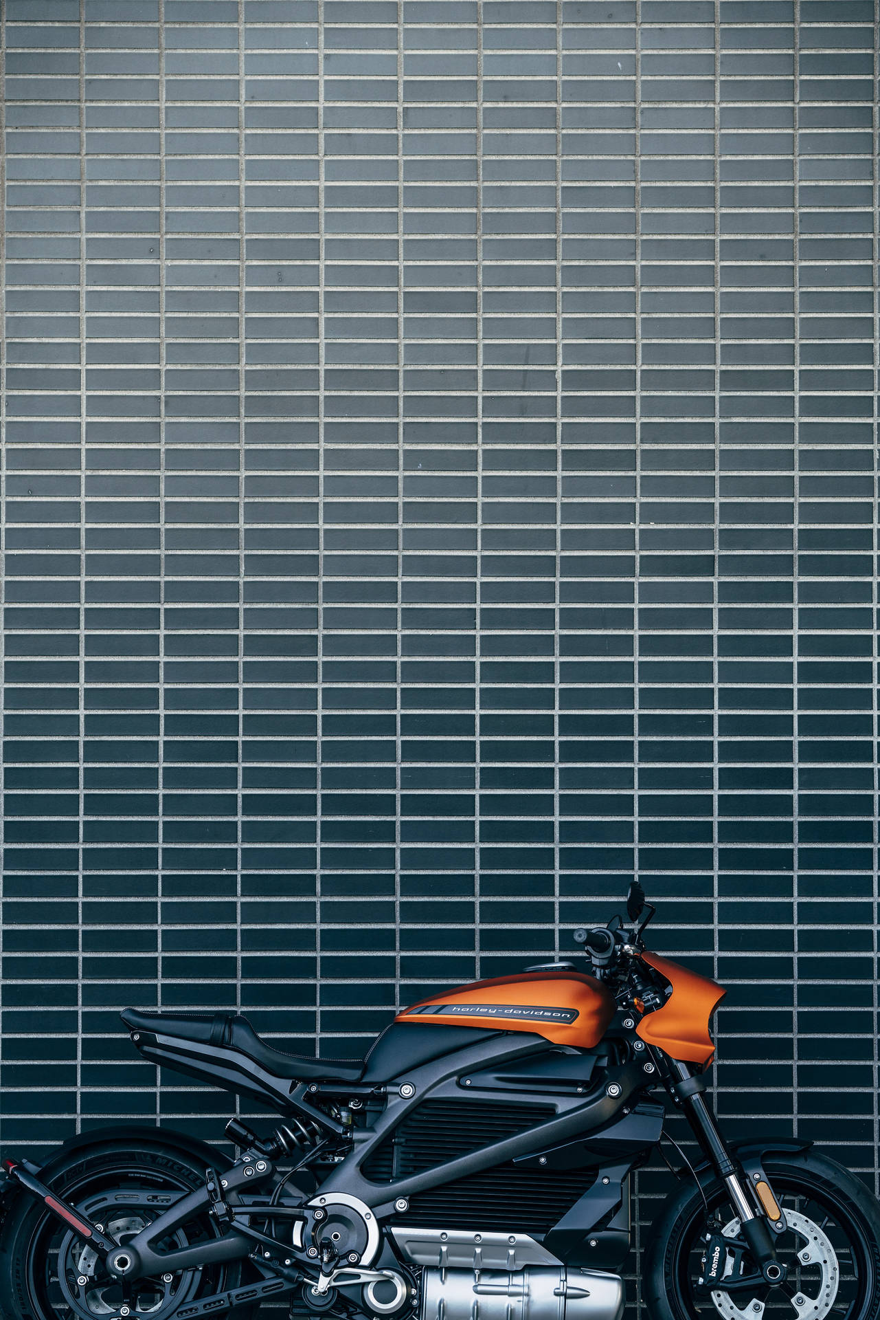 Orange Harley Davidson Background