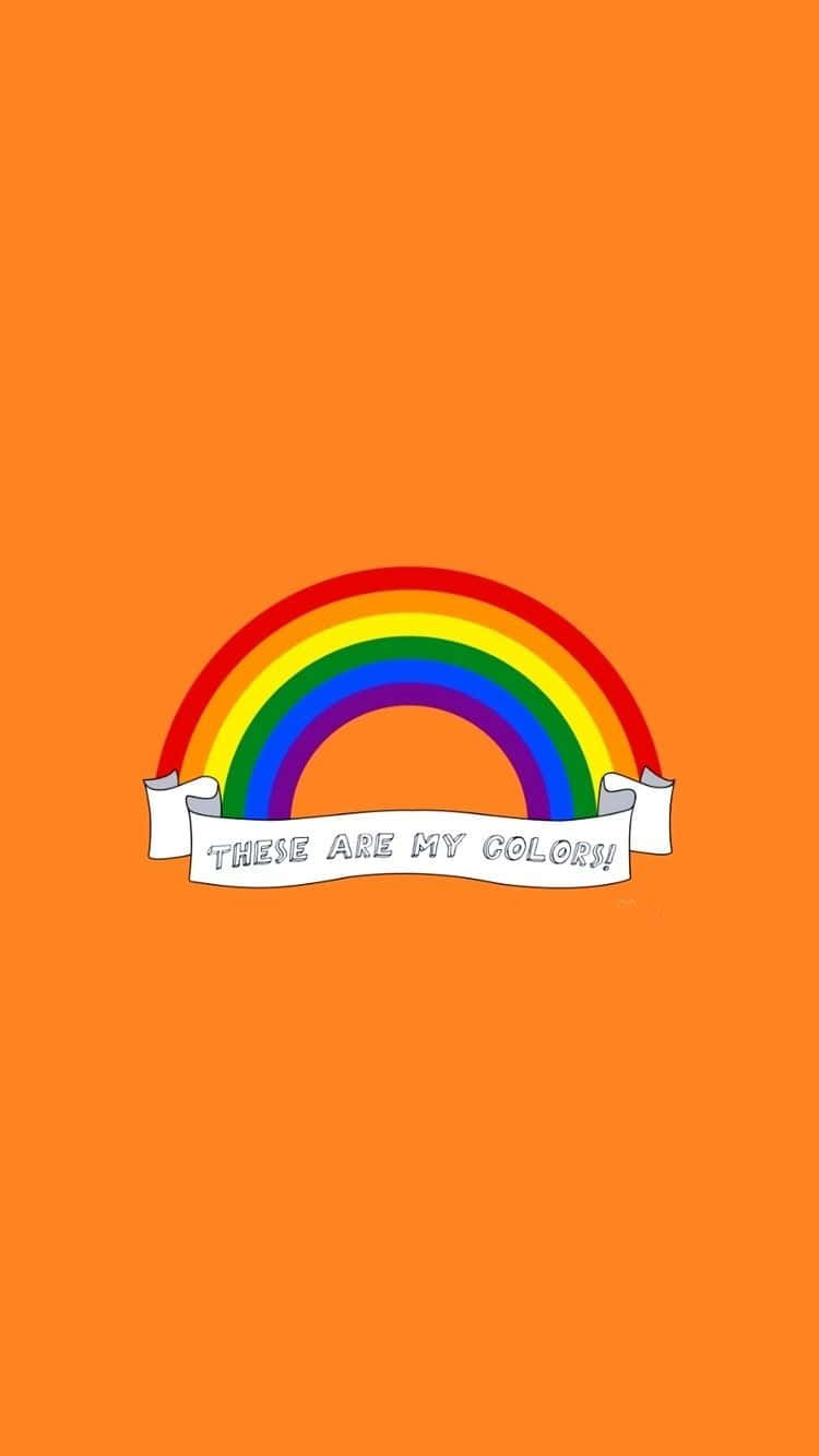 Orange Lgbt Iphone Background