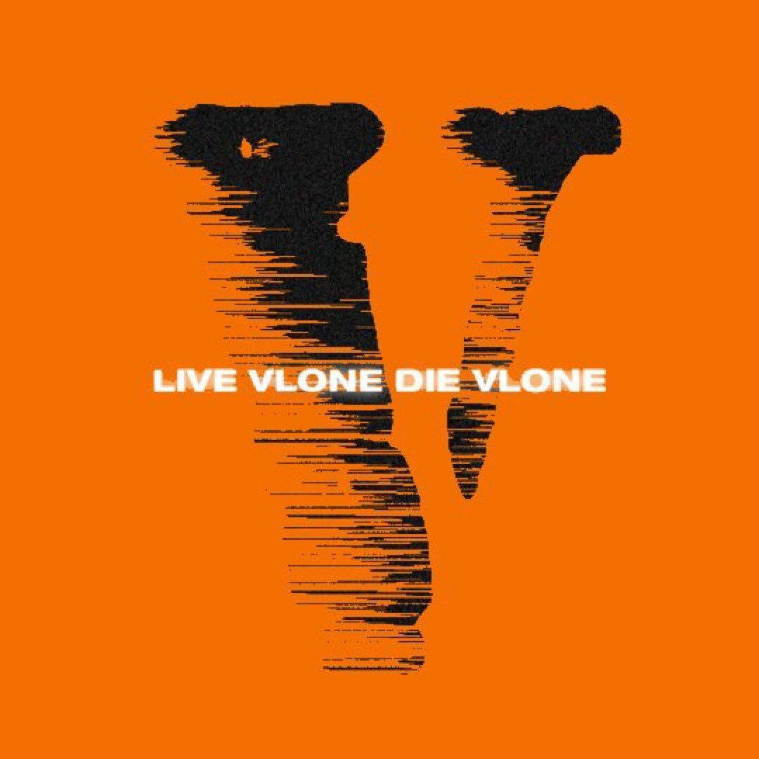 Orange Live Vlone Die Vlone Pfp Slogan Background