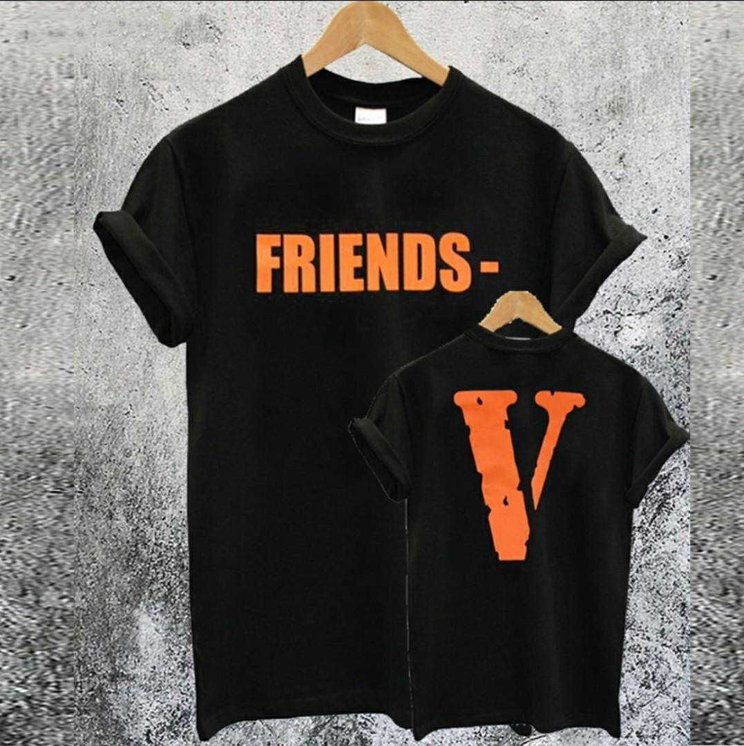 Orange Logo Friends Vlone Pfp Background