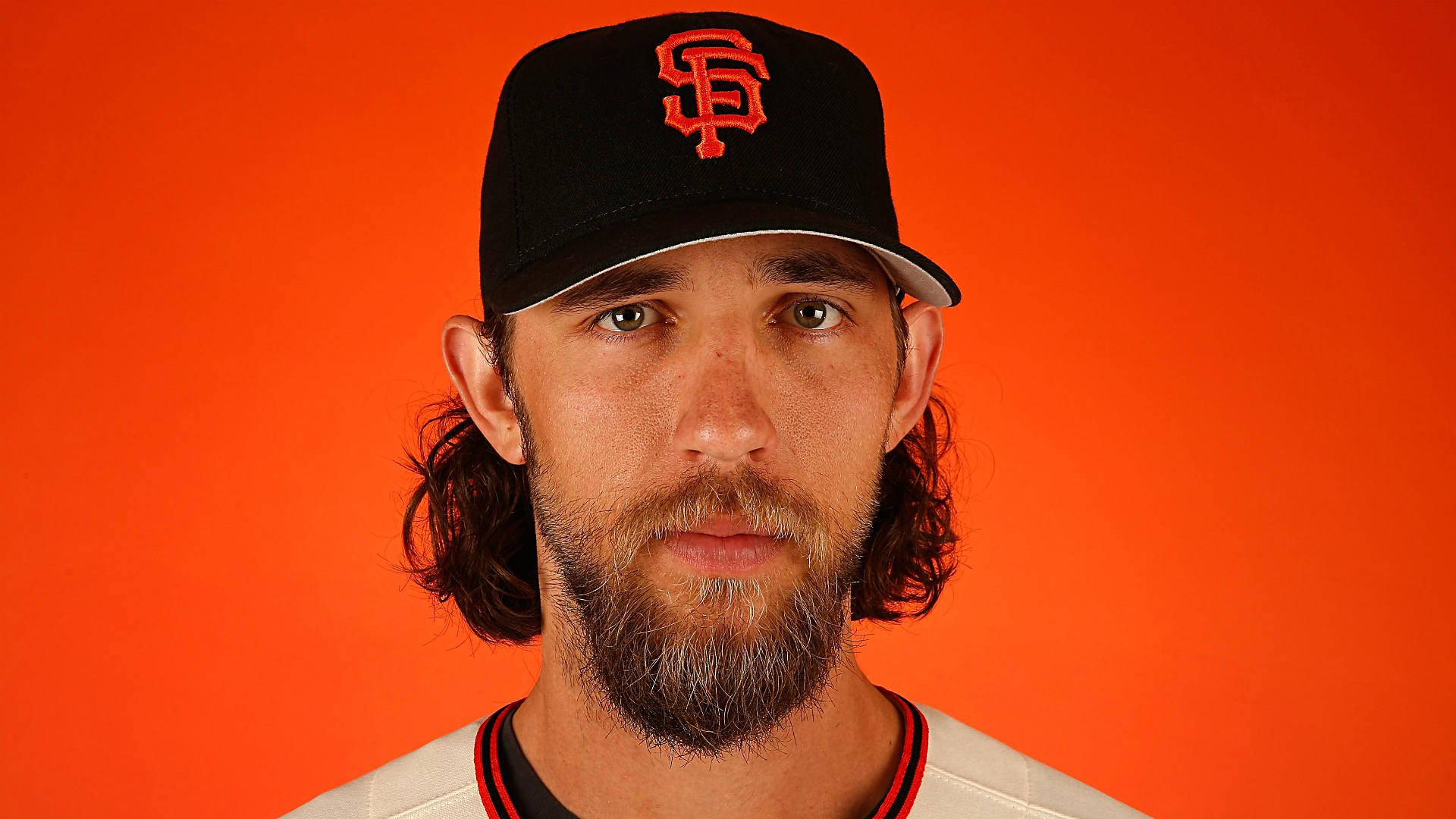 Orange Madison Bumgarner Close Up