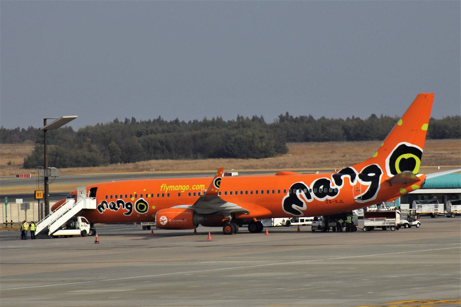 Orange Mango Airlines Passenger Plane