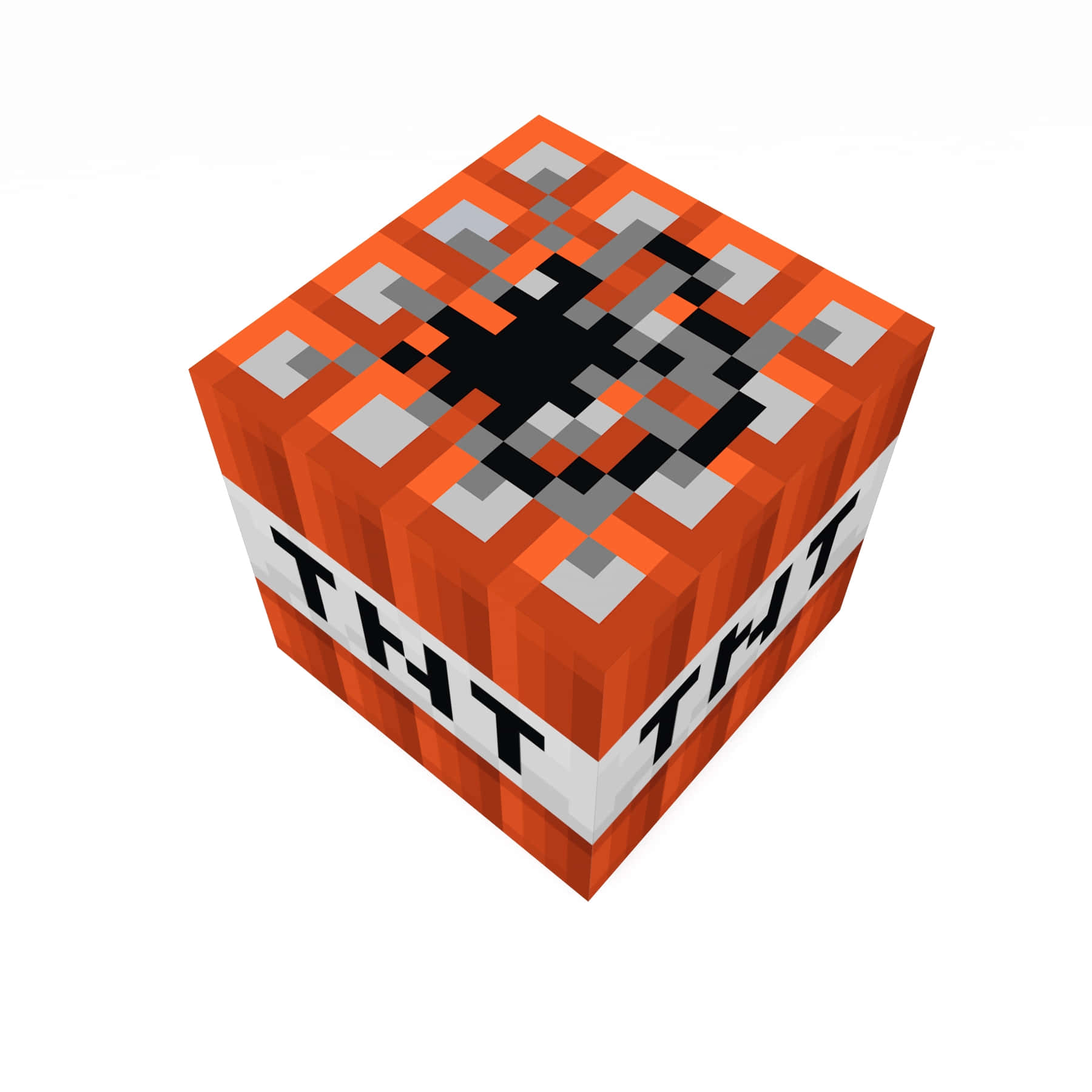 Orange Minecraft Tnt Cube Background