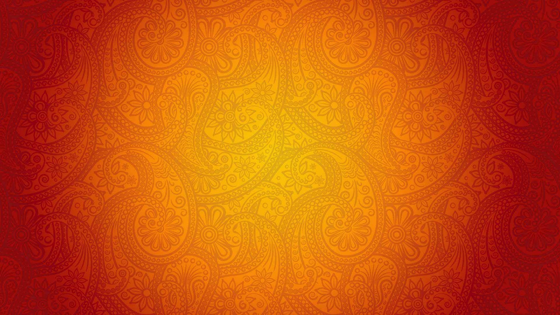 Orange Paisley Graphic