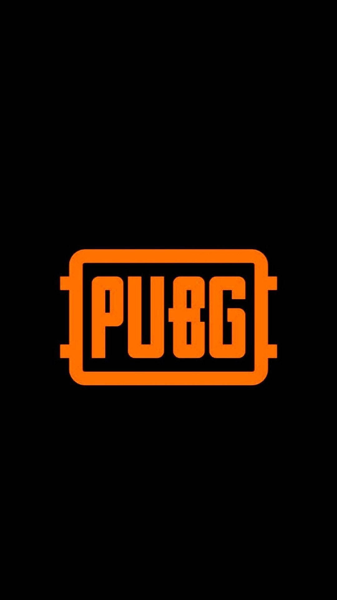 Orange Pubg Lover Logo Background