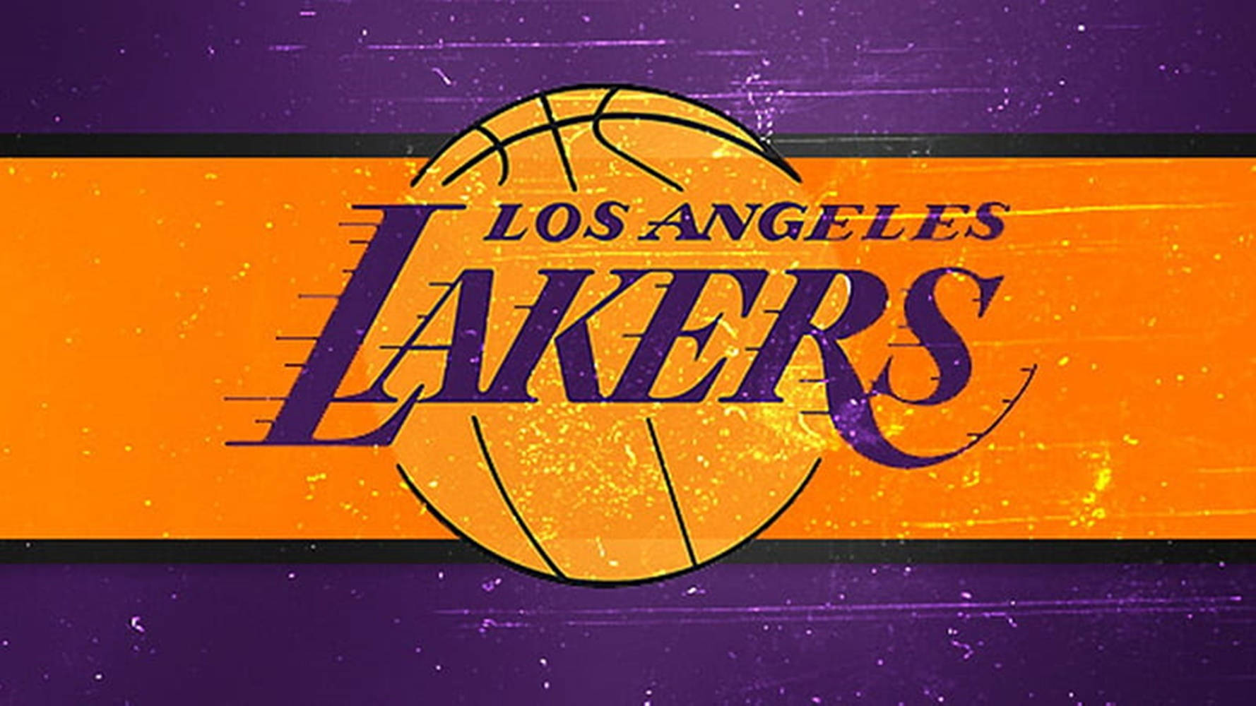 Orange Purple Lakers Logo Background