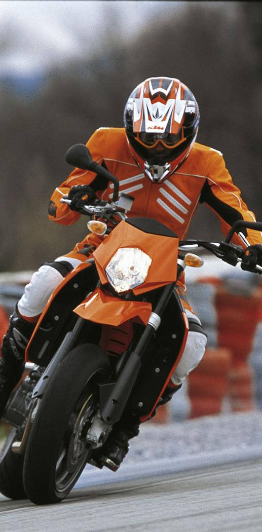 Orange Racer Suit Ktm Iphone Background