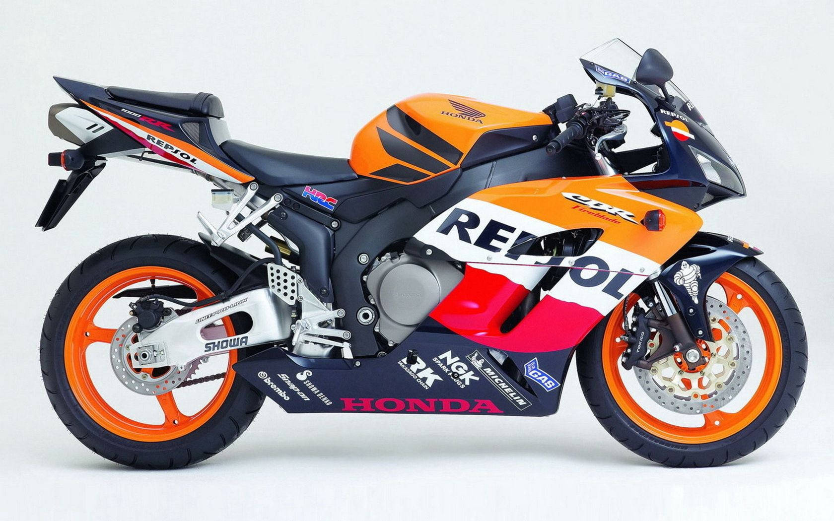 Orange Repsol Honda Motorcycle