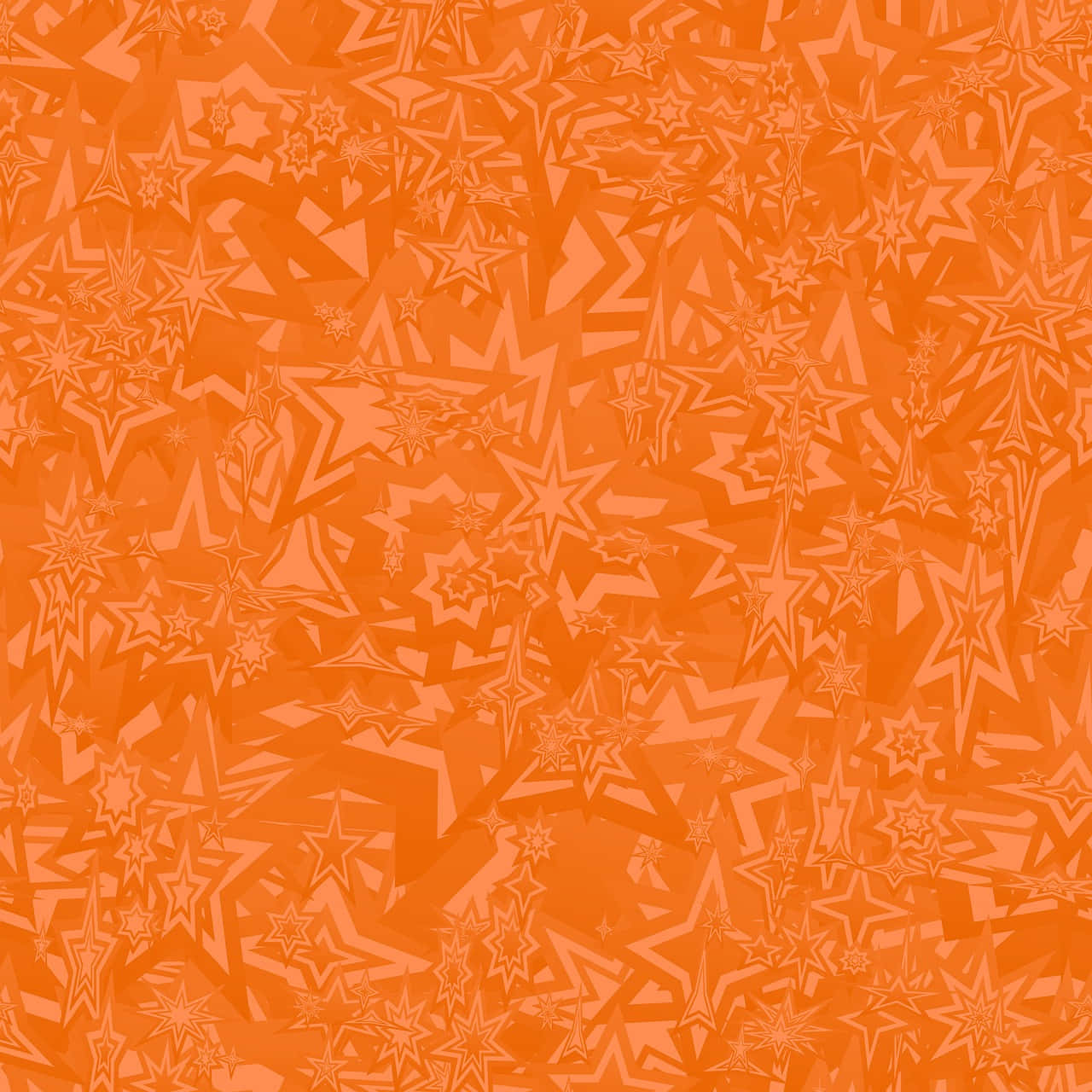 Orange Starry Background With Stars Background