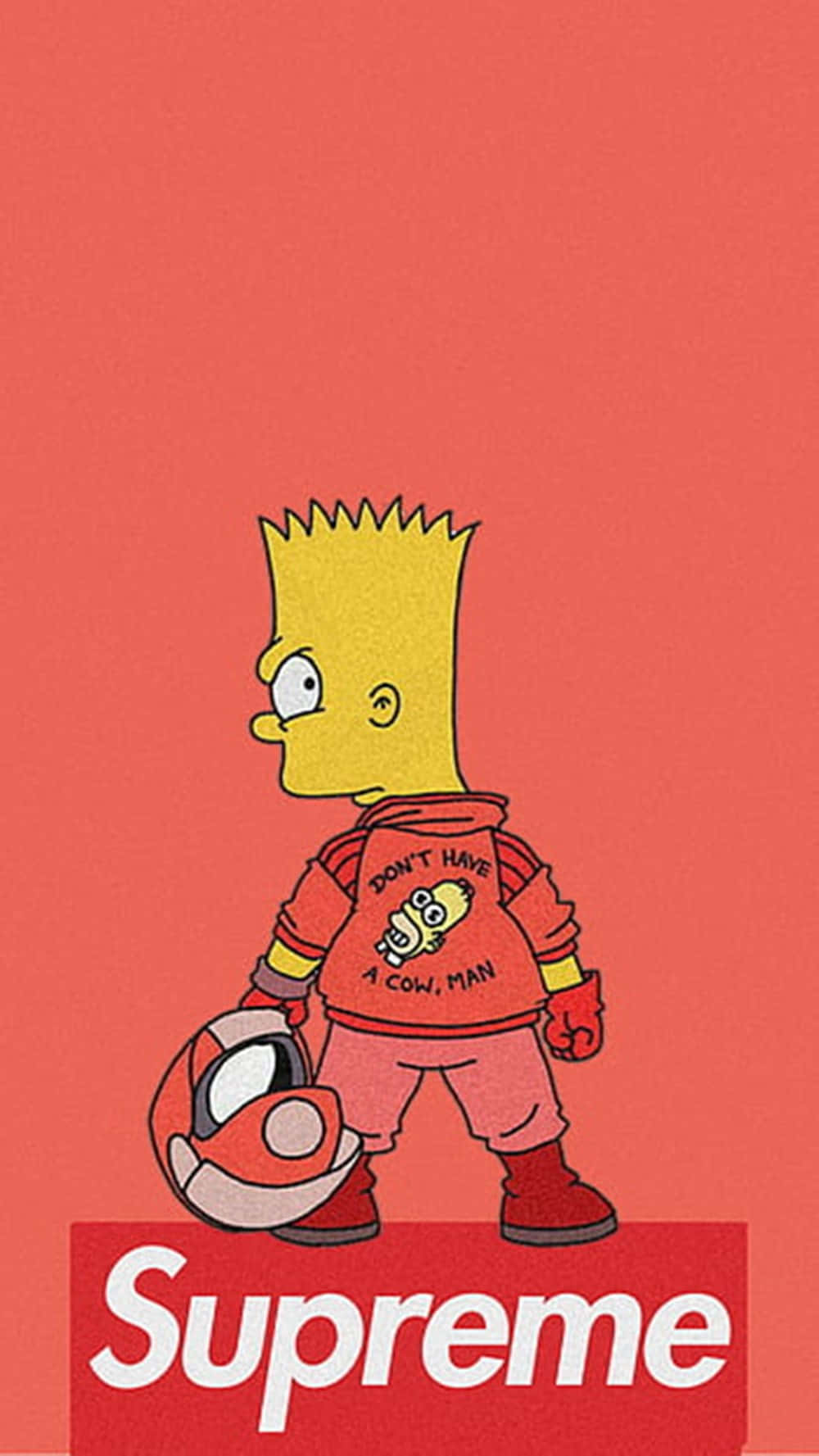 Orange Supreme Bart Simpson