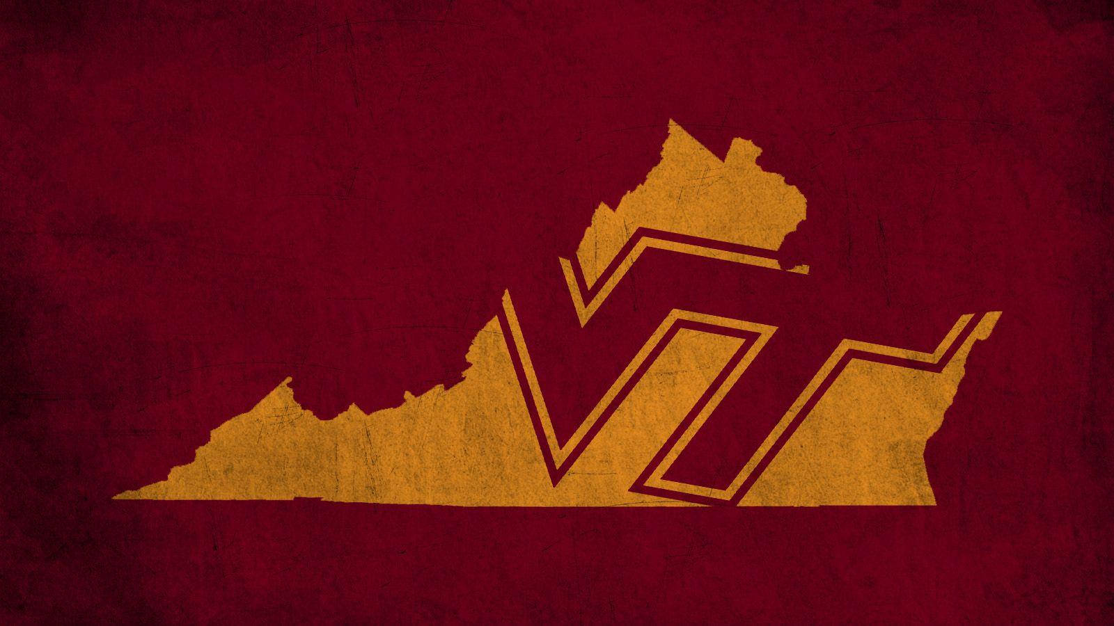 Orange Torn Virginia Tech Logo