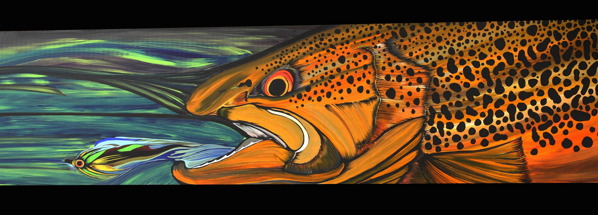 Orange Trout Art