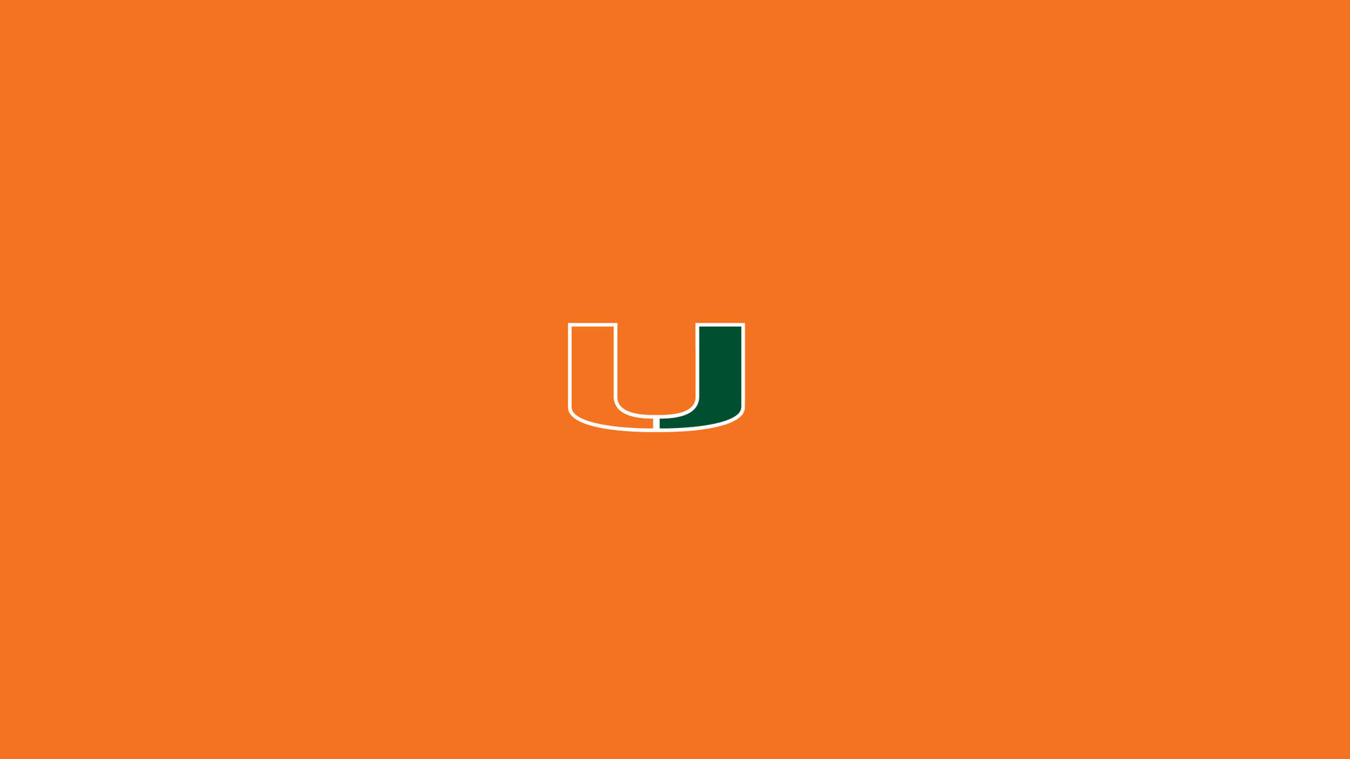 Orange University Of Miami Logo Background Background