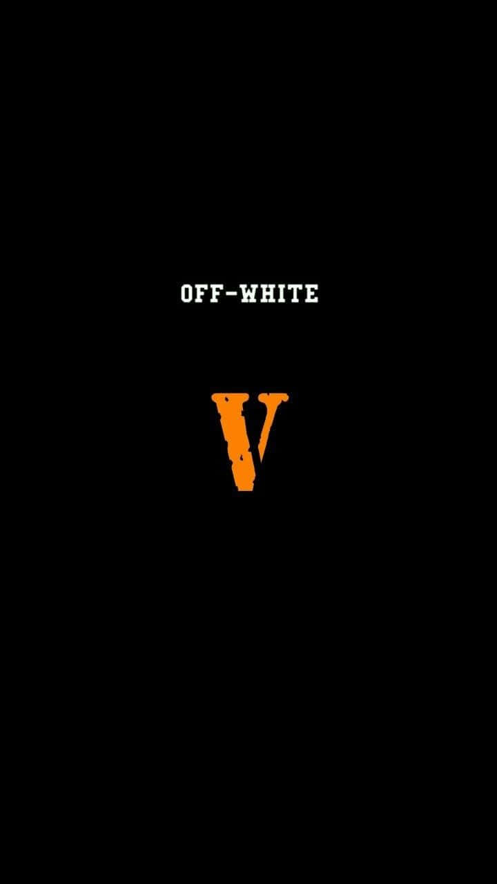 Orange V Off White Iphone Background