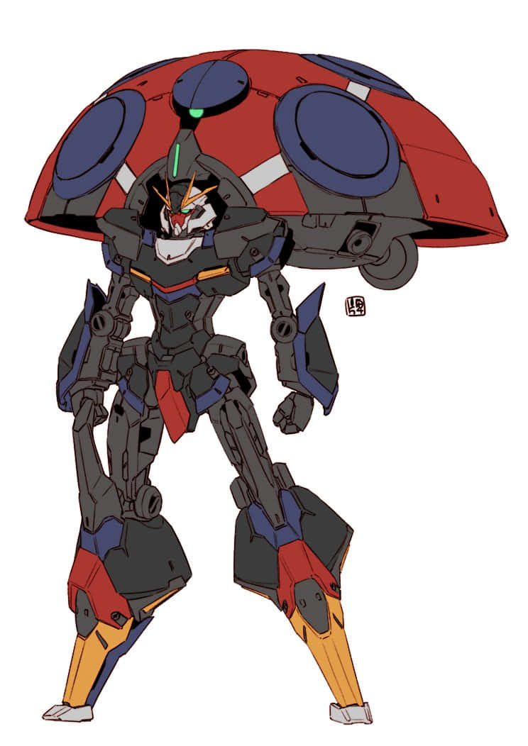 Orbeetle And Gundam Fusion Background
