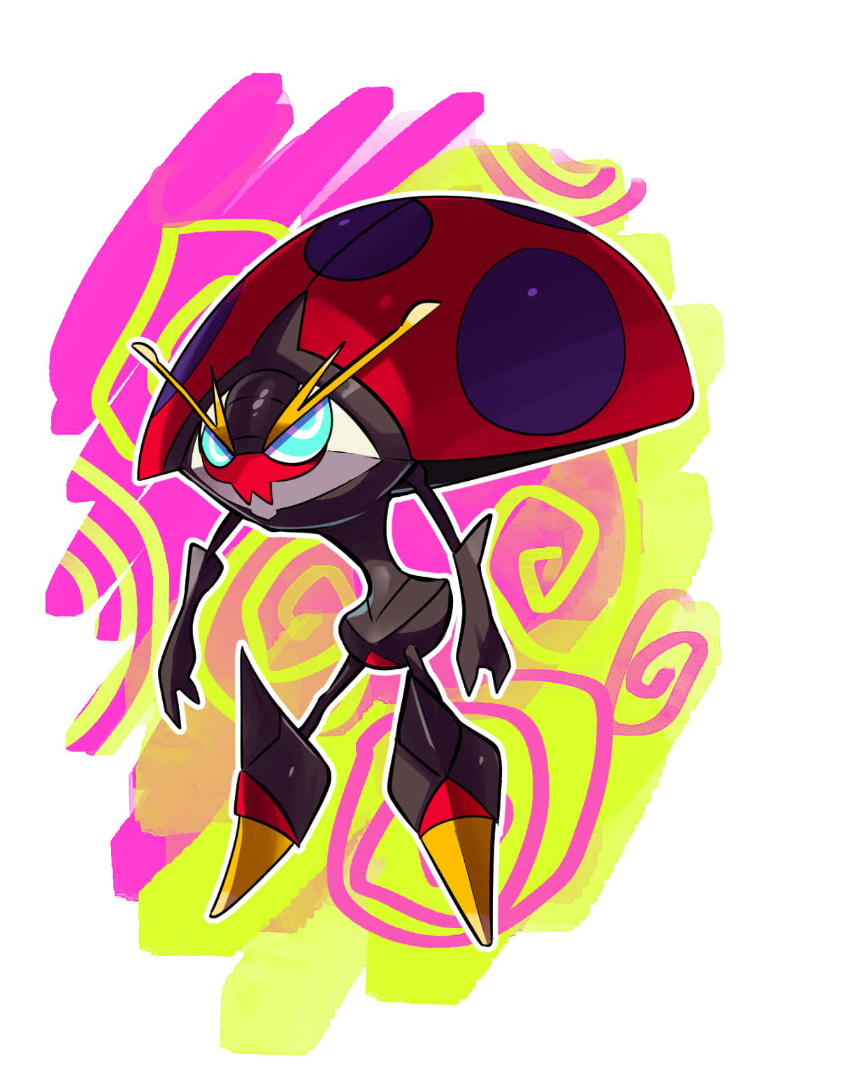 Orbeetle On Colorful Background Background