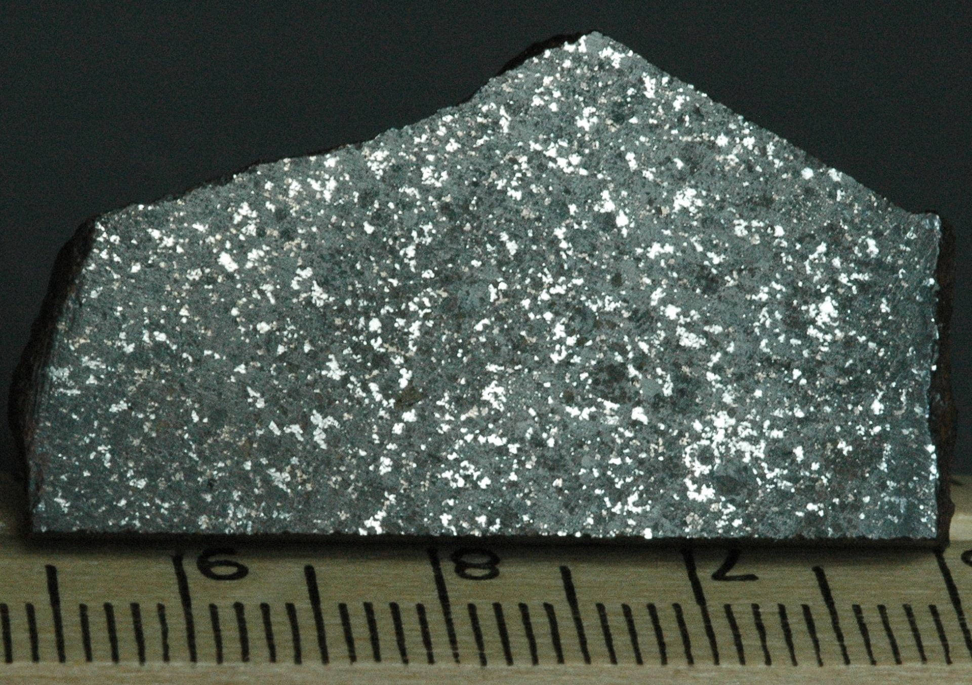 Ordinary Chondrite Containing Iron Up-close Background