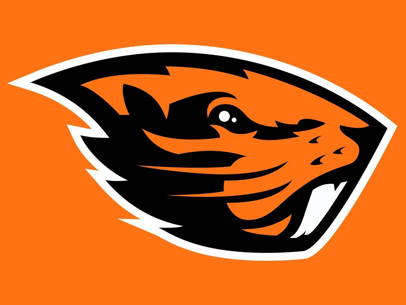 Oregon State University Orange Beaver Logo Background