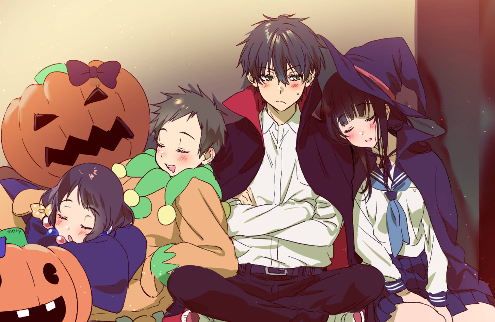 Oreki Houtarou Halloween Costume Background