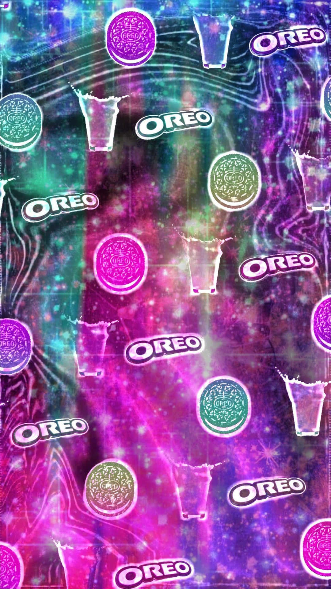 Oreo Cookie Pattern Background