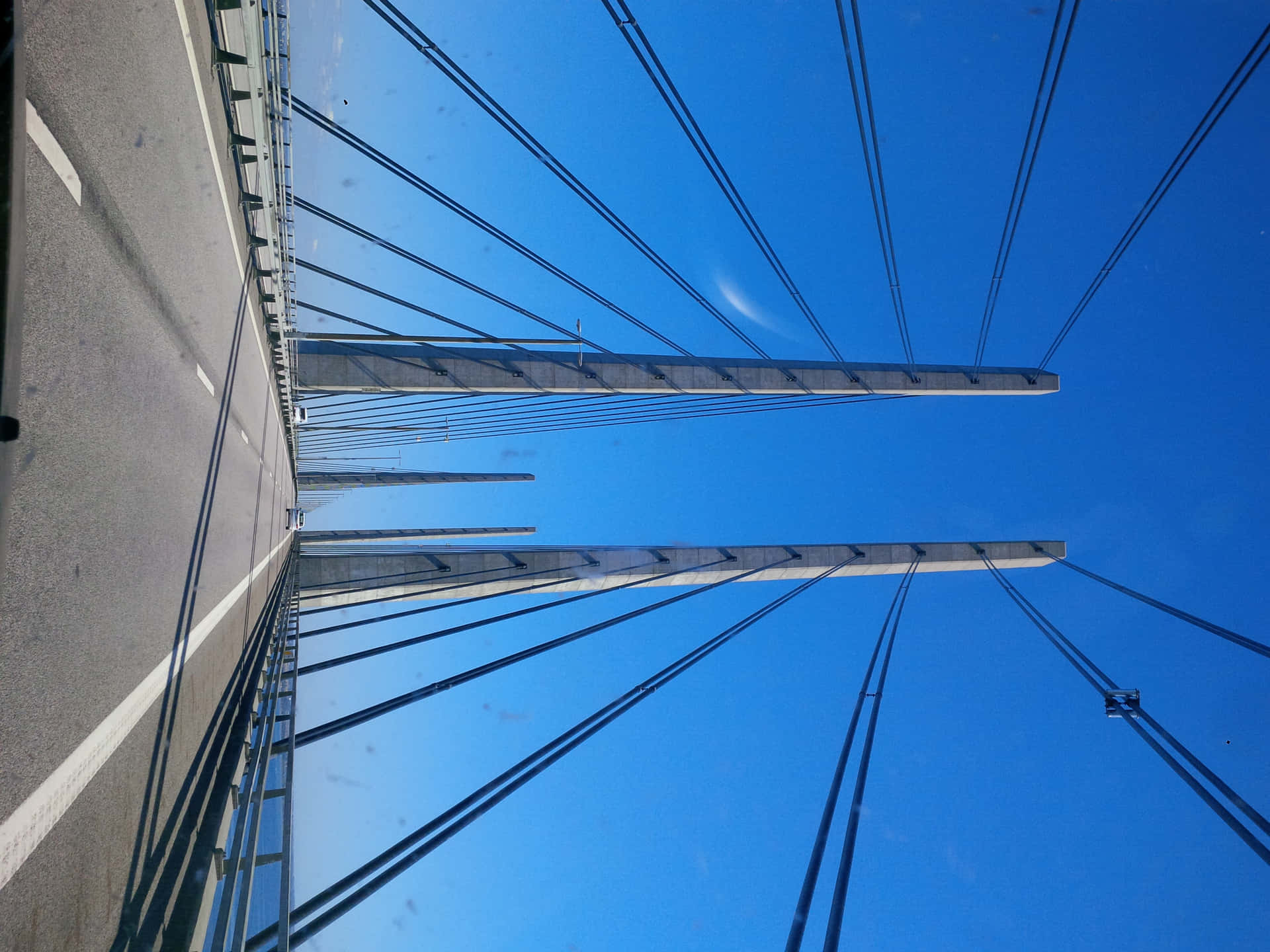 Oresund Bridge Steel Wire Background