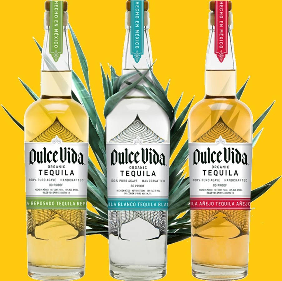 Organic Dulce Vida Mexican Tequila Background