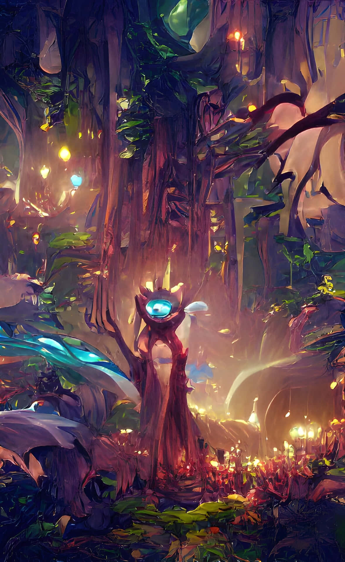 Ori And The Blind Magical Forest Background